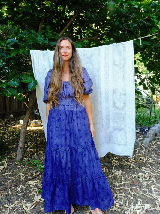 Logwood LoveShackFancy Smocked Waist Dress