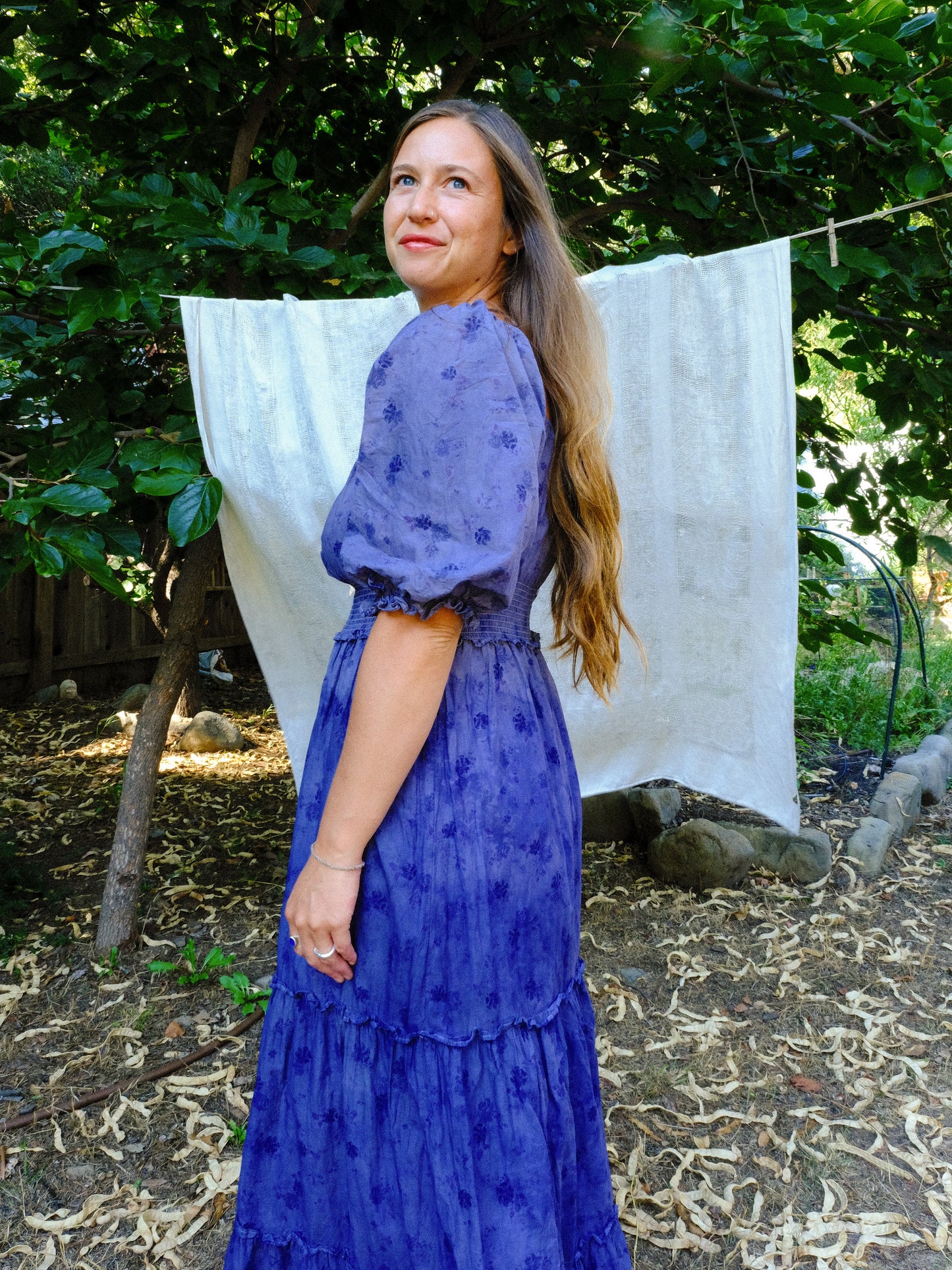 Logwood LoveShackFancy Smocked Waist Dress