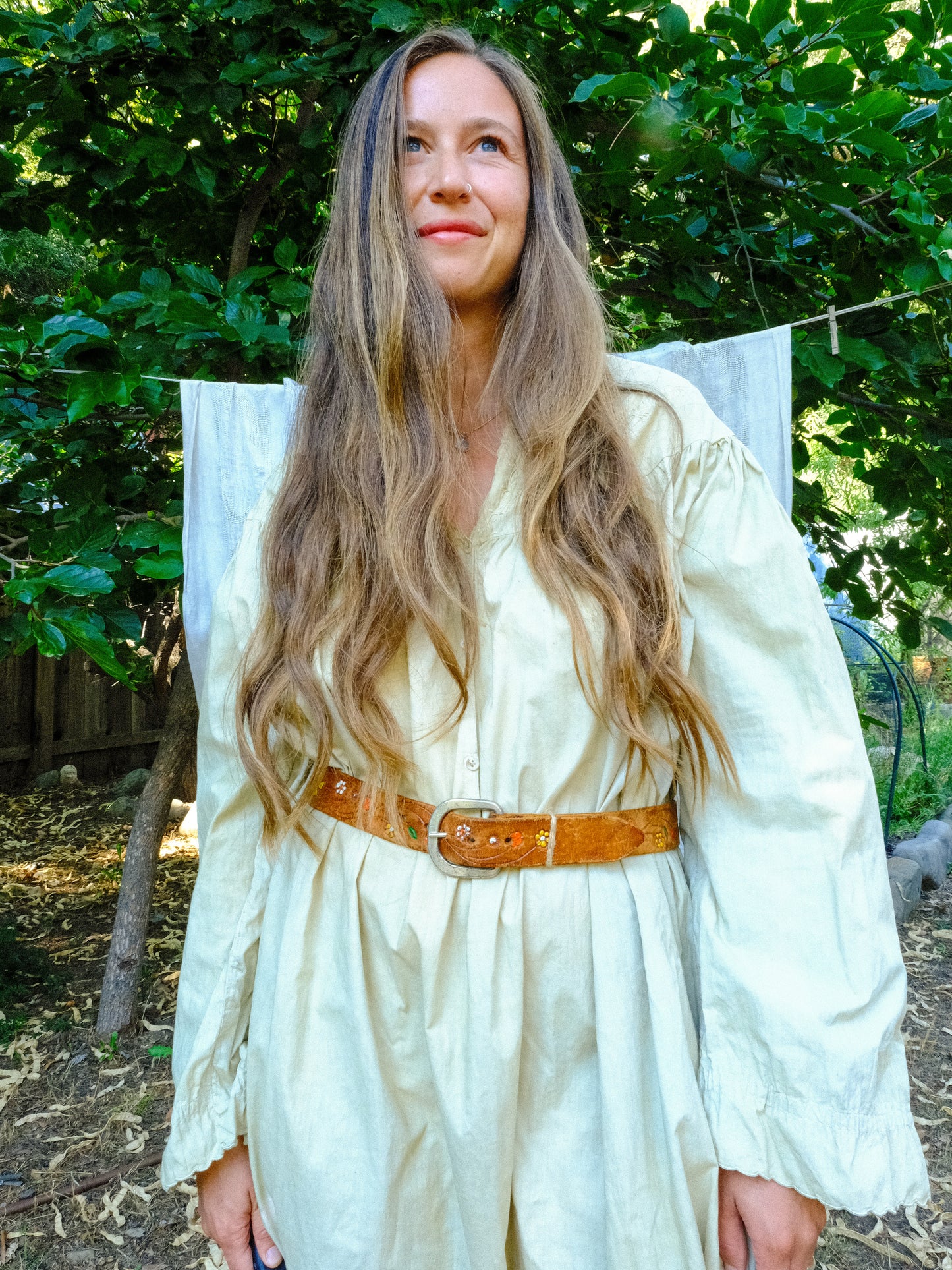 Scabiosa & Iron Antique Long Sleeve Maxi Dress