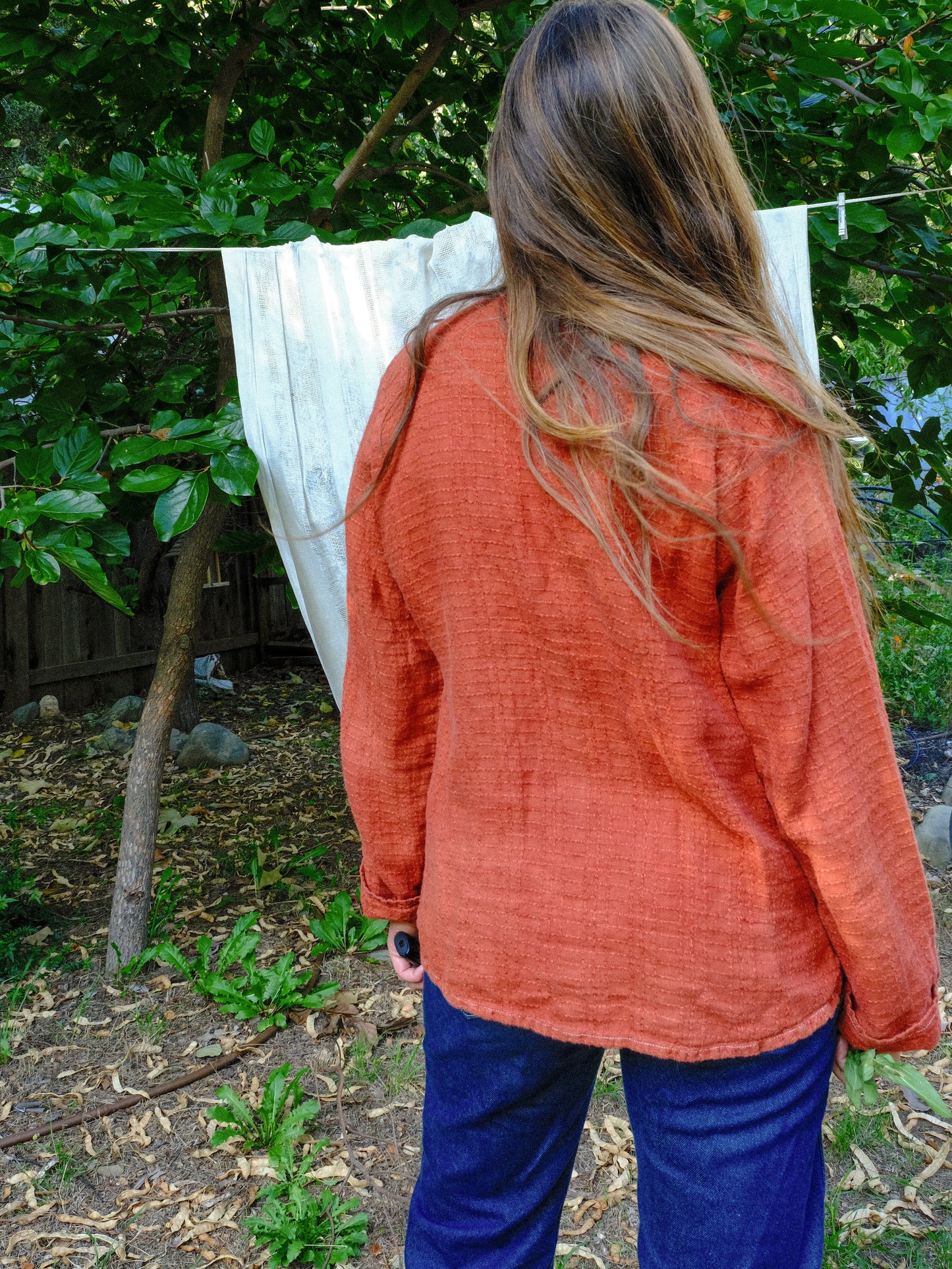 Madder 100% Linen Tie Blouse