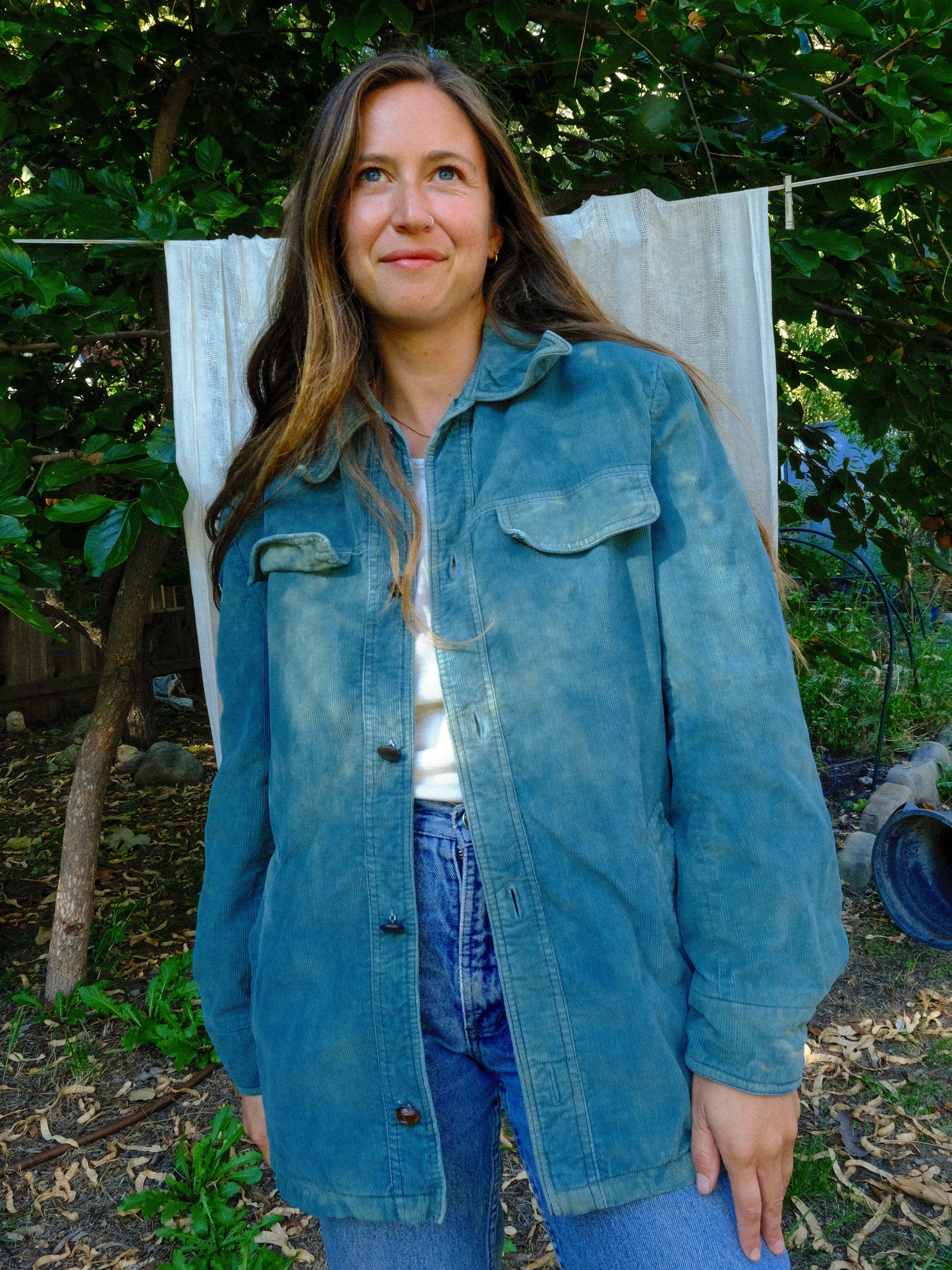 Indigo Corduroy Lined Jacket