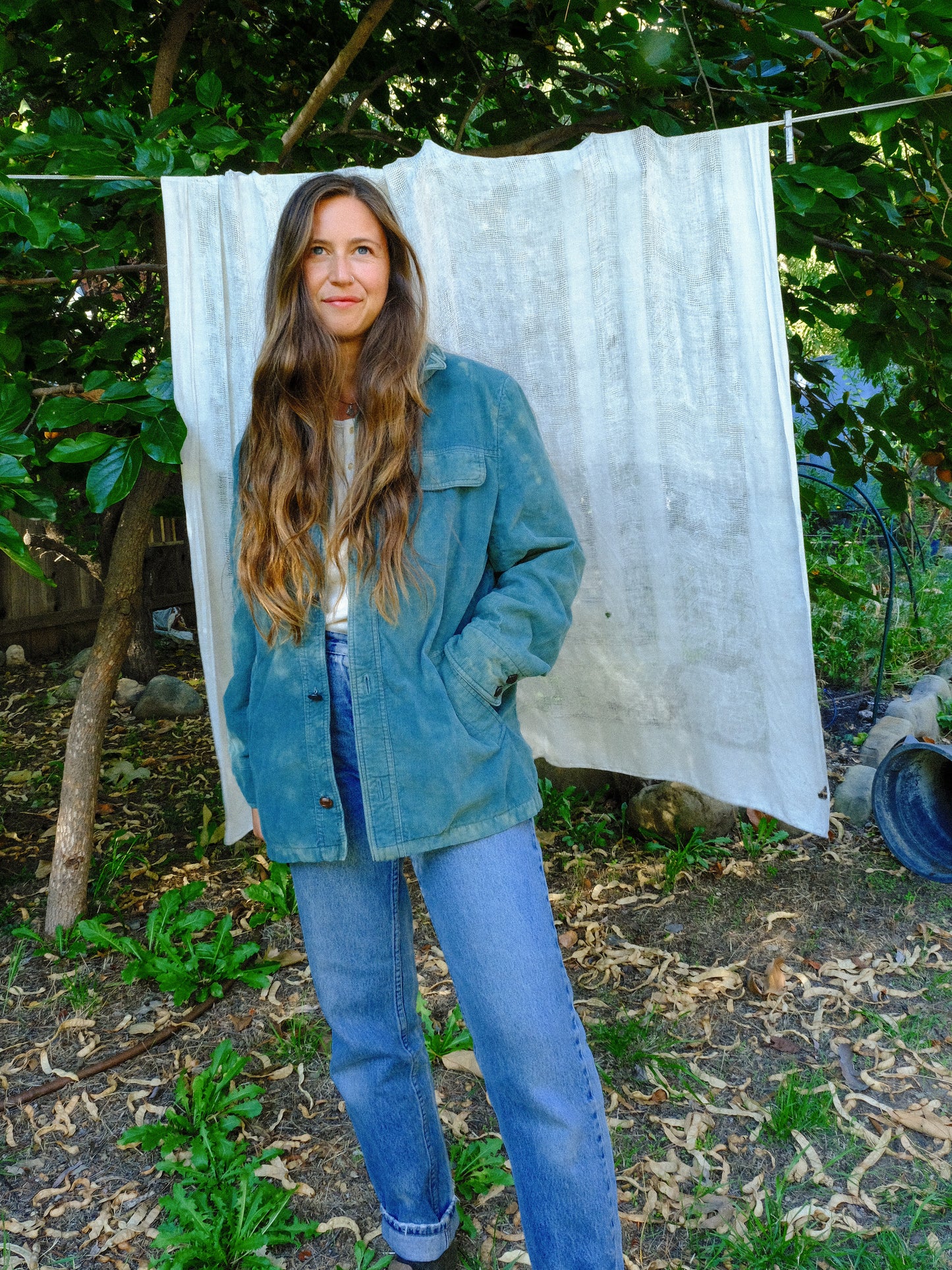 Indigo Corduroy Lined Jacket
