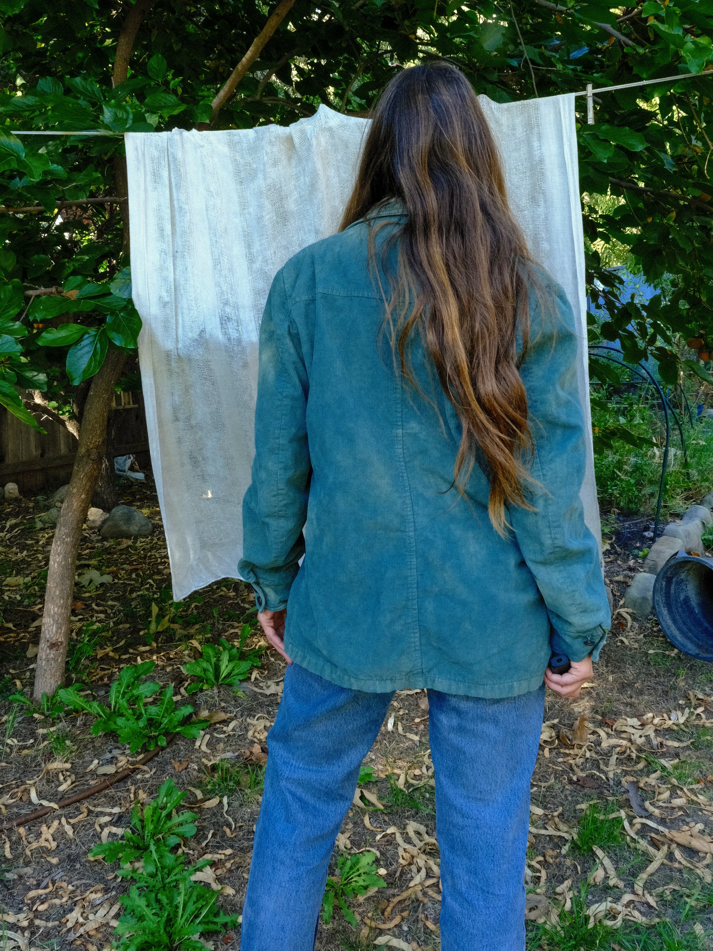 Indigo Corduroy Lined Jacket