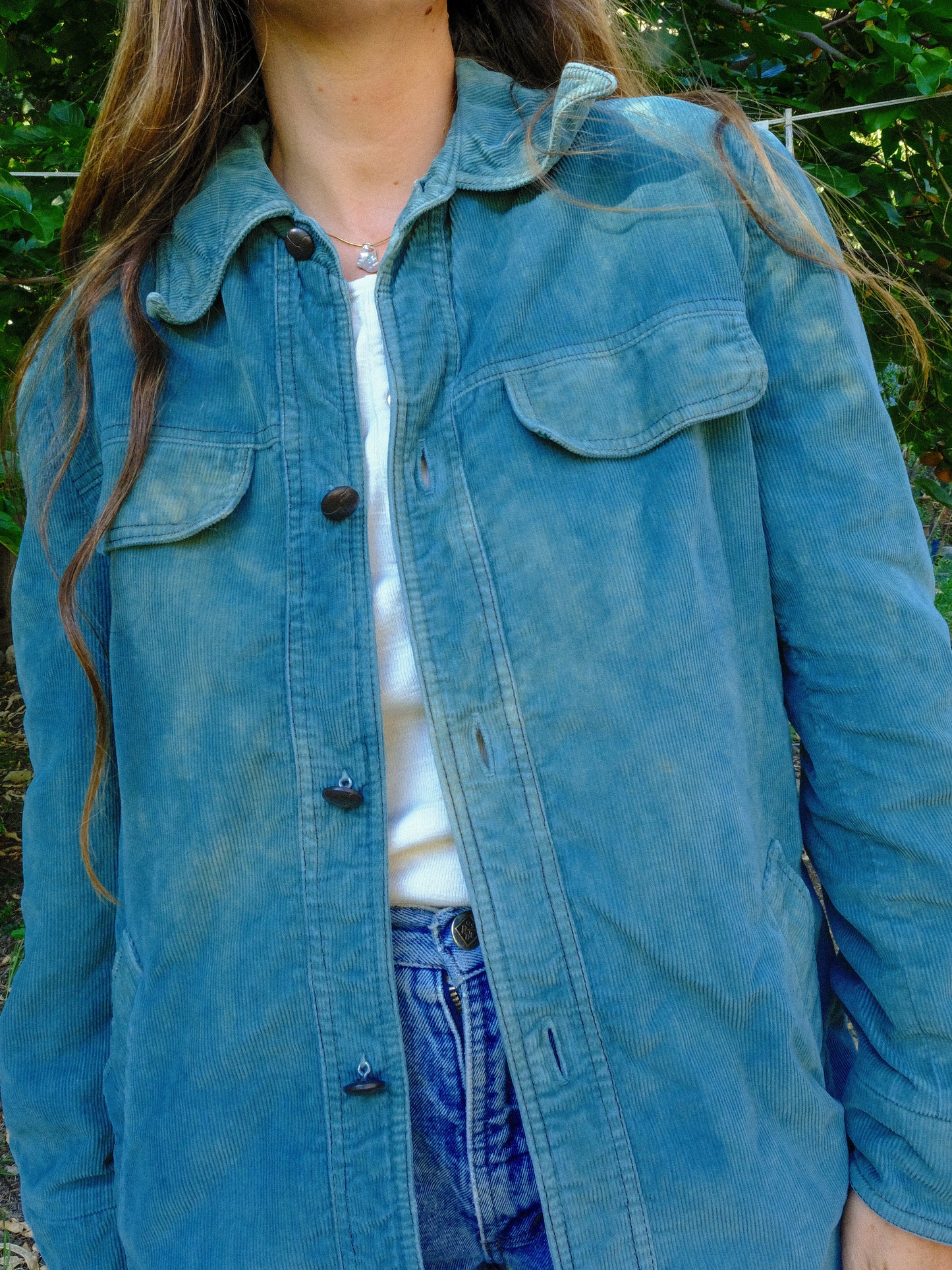 Indigo Corduroy Lined Jacket