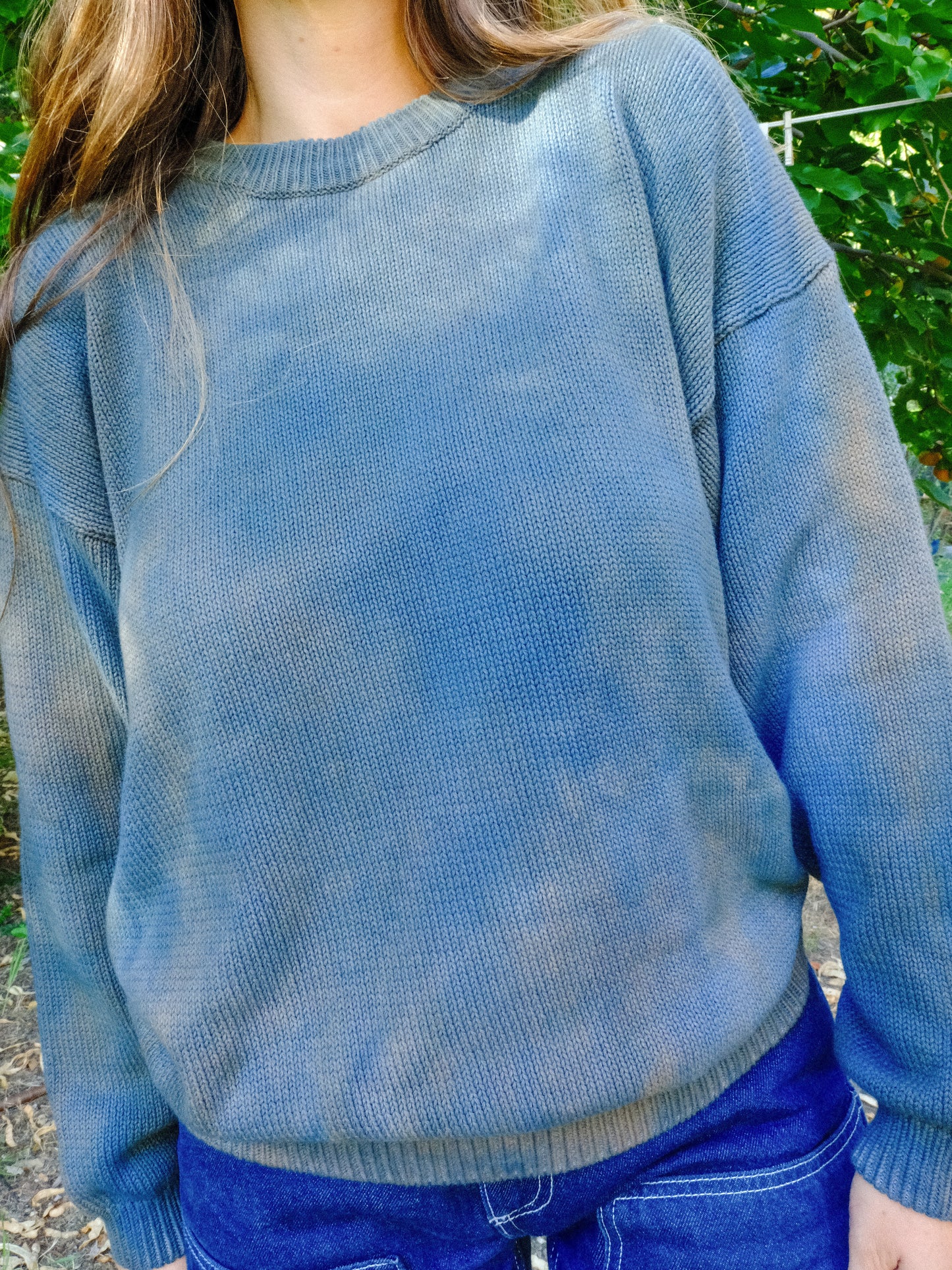 Indigo & Cutch Pullover Cotton Sweater