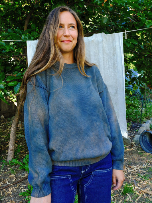 Indigo & Cutch Pullover Cotton Sweater