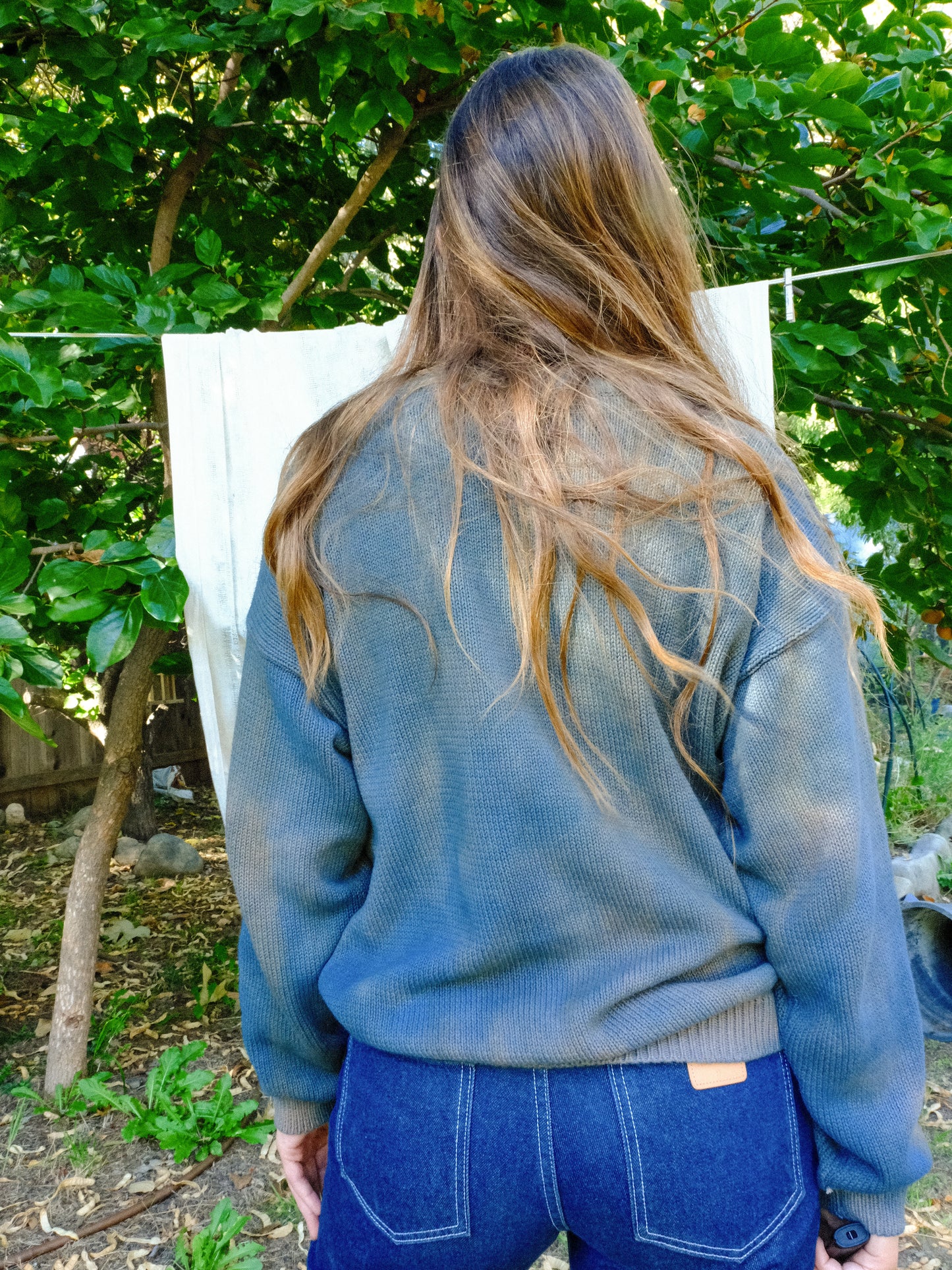 Indigo & Cutch Pullover Cotton Sweater