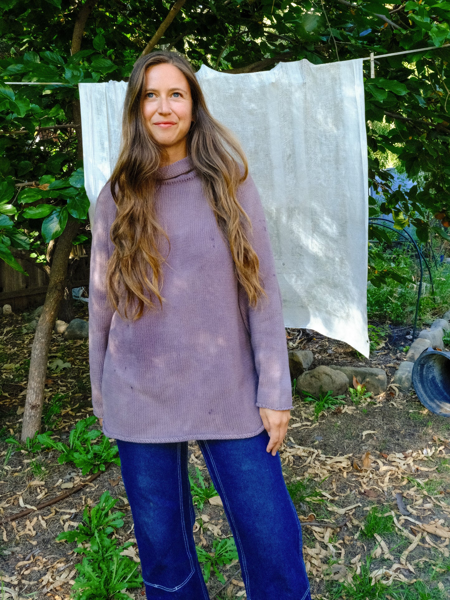 Seqouia Cotton Knit Long Sweater