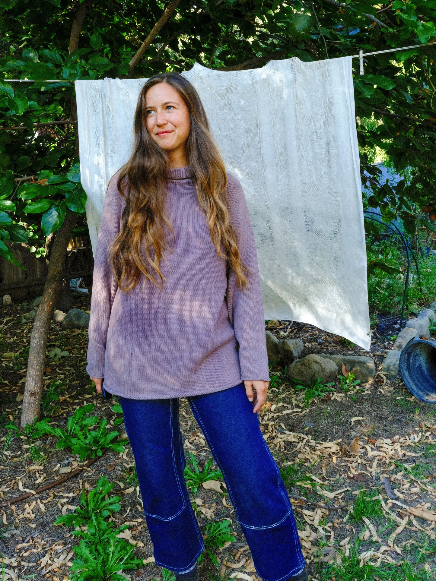 Seqouia Cotton Knit Long Sweater