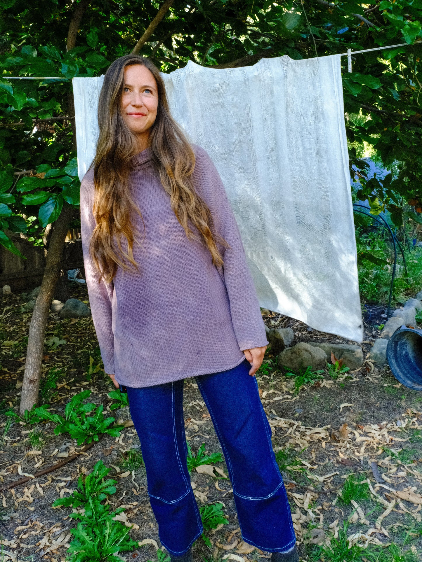 Seqouia Cotton Knit Long Sweater