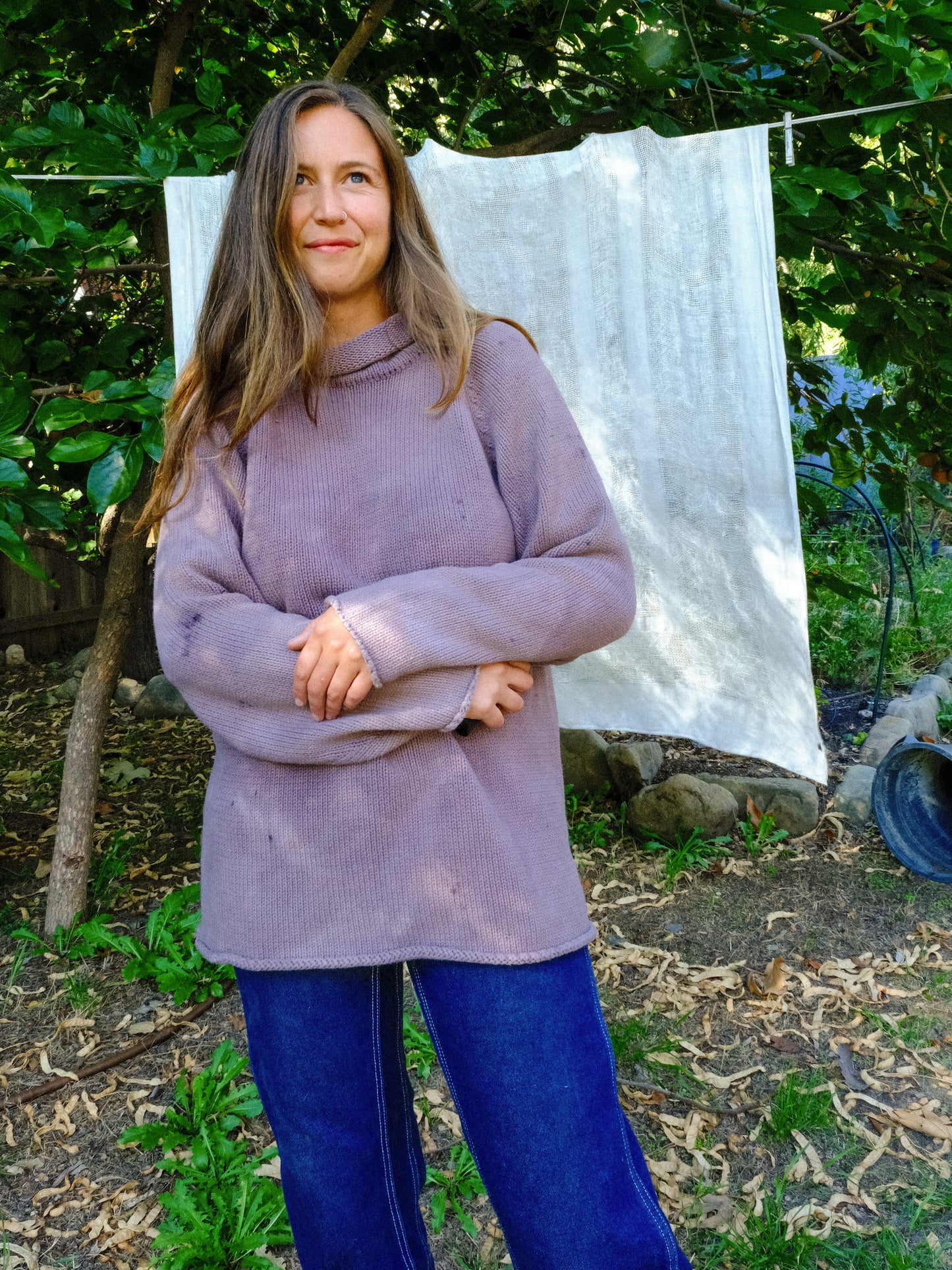 Seqouia Cotton Knit Long Sweater