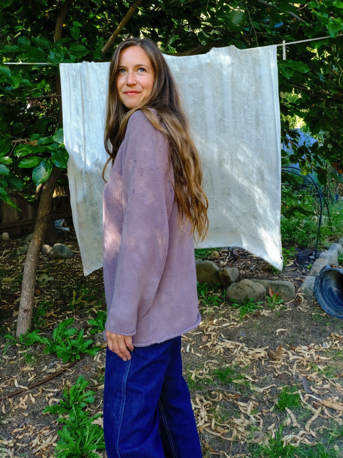 Seqouia Cotton Knit Long Sweater