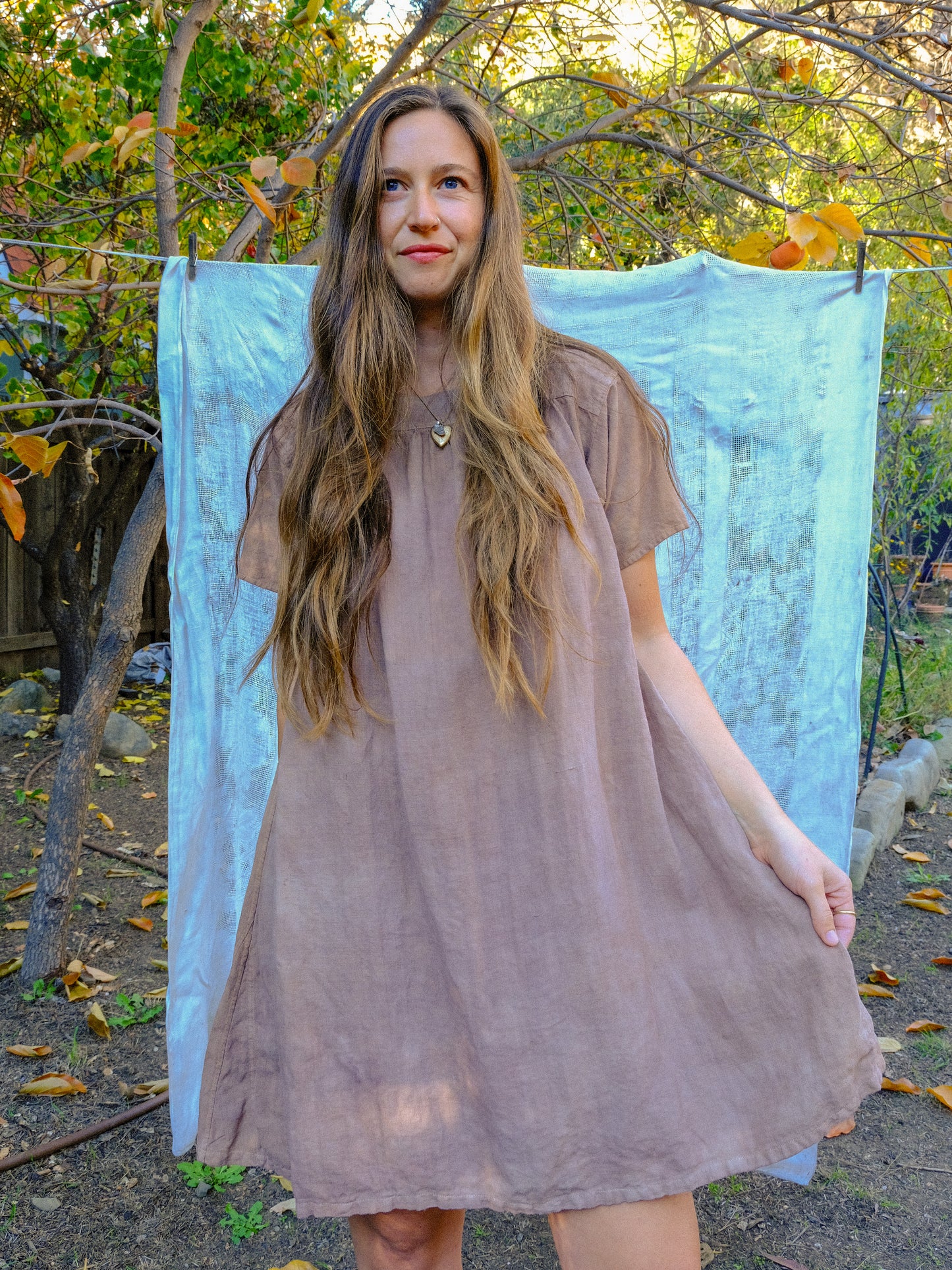 Seqouia Antique Cotton Canvas Mini Dress