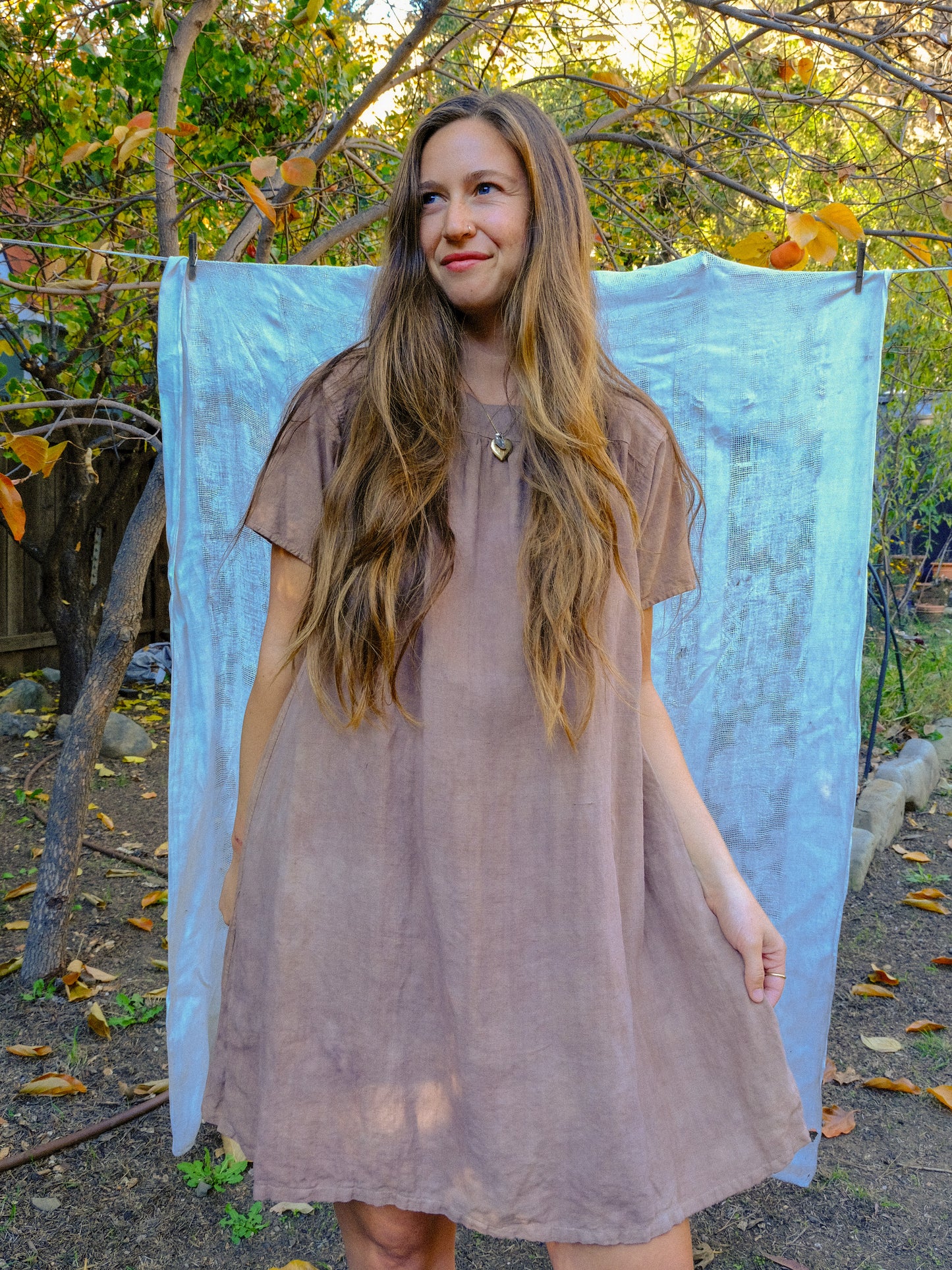 Seqouia Antique Cotton Canvas Mini Dress