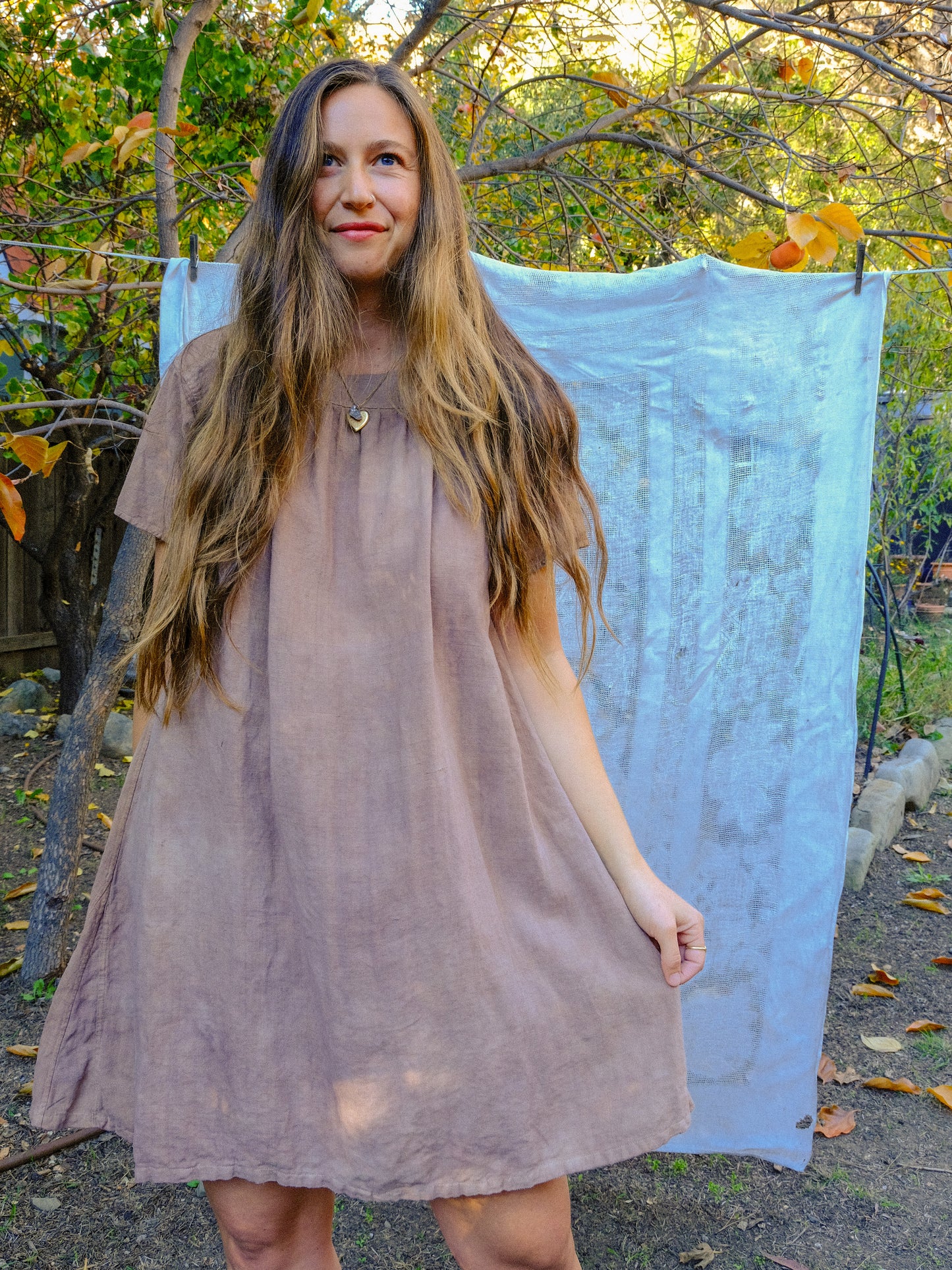 Seqouia Antique Cotton Canvas Mini Dress