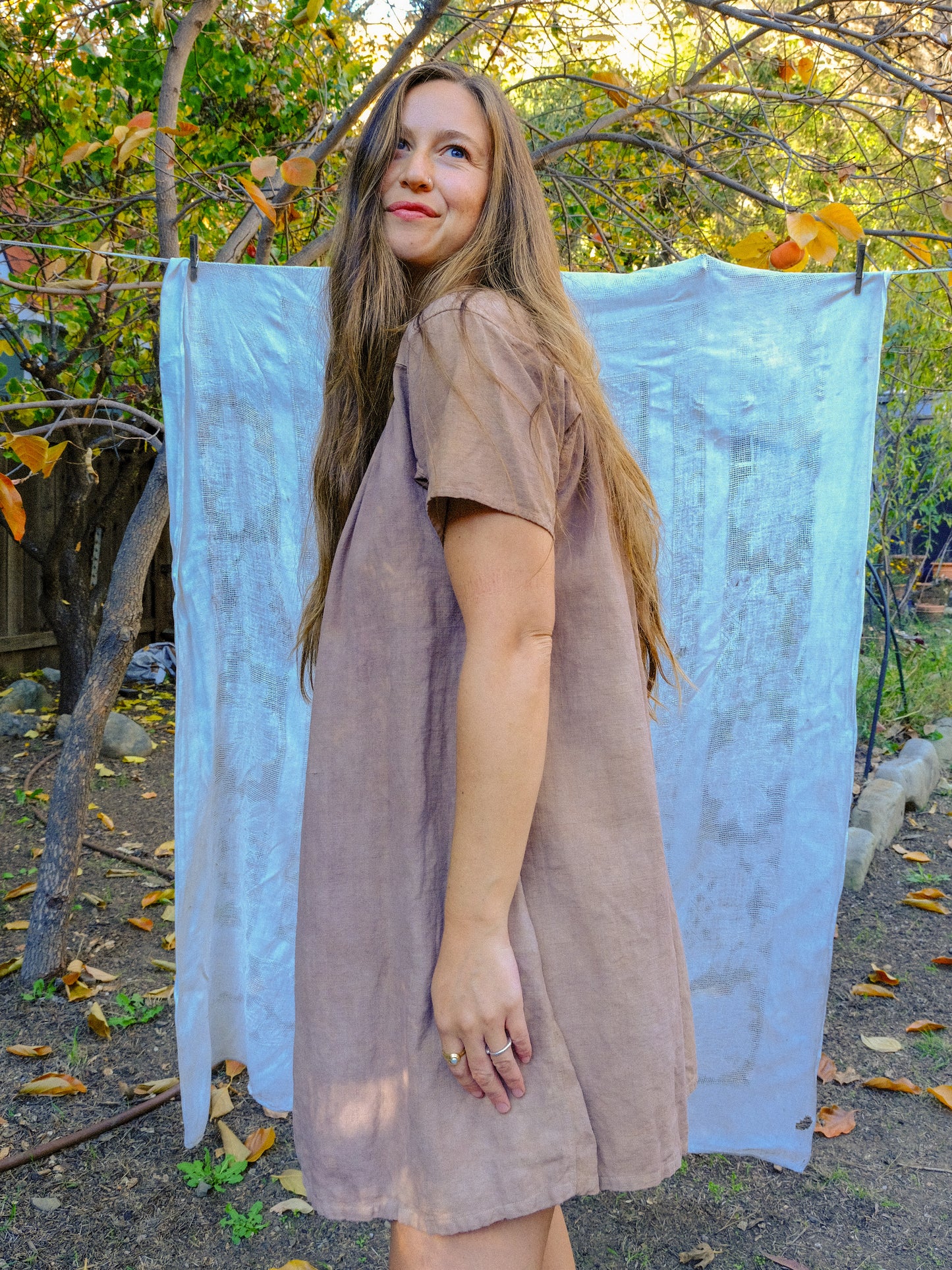 Seqouia Antique Cotton Canvas Mini Dress