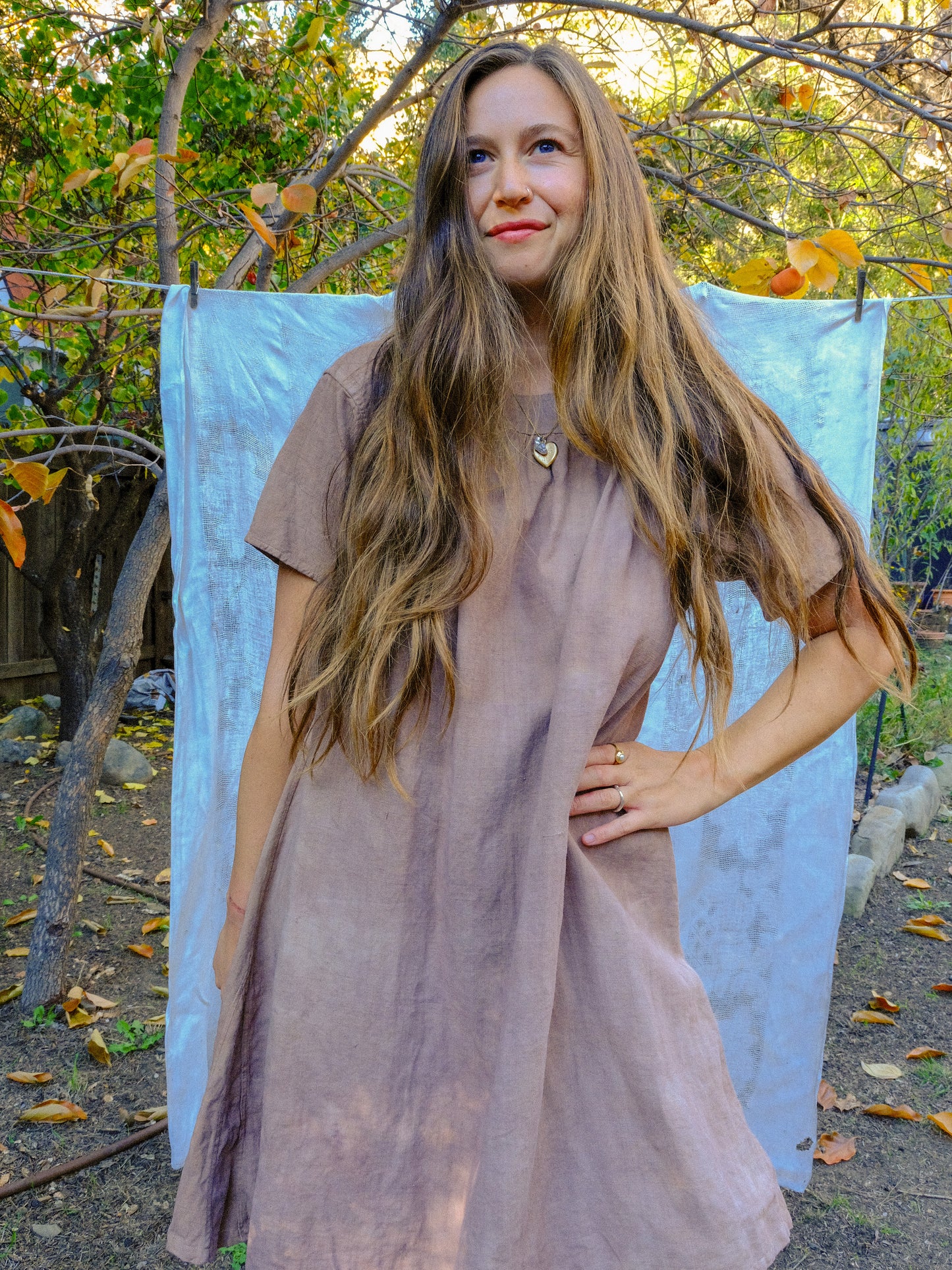 Seqouia Antique Cotton Canvas Mini Dress