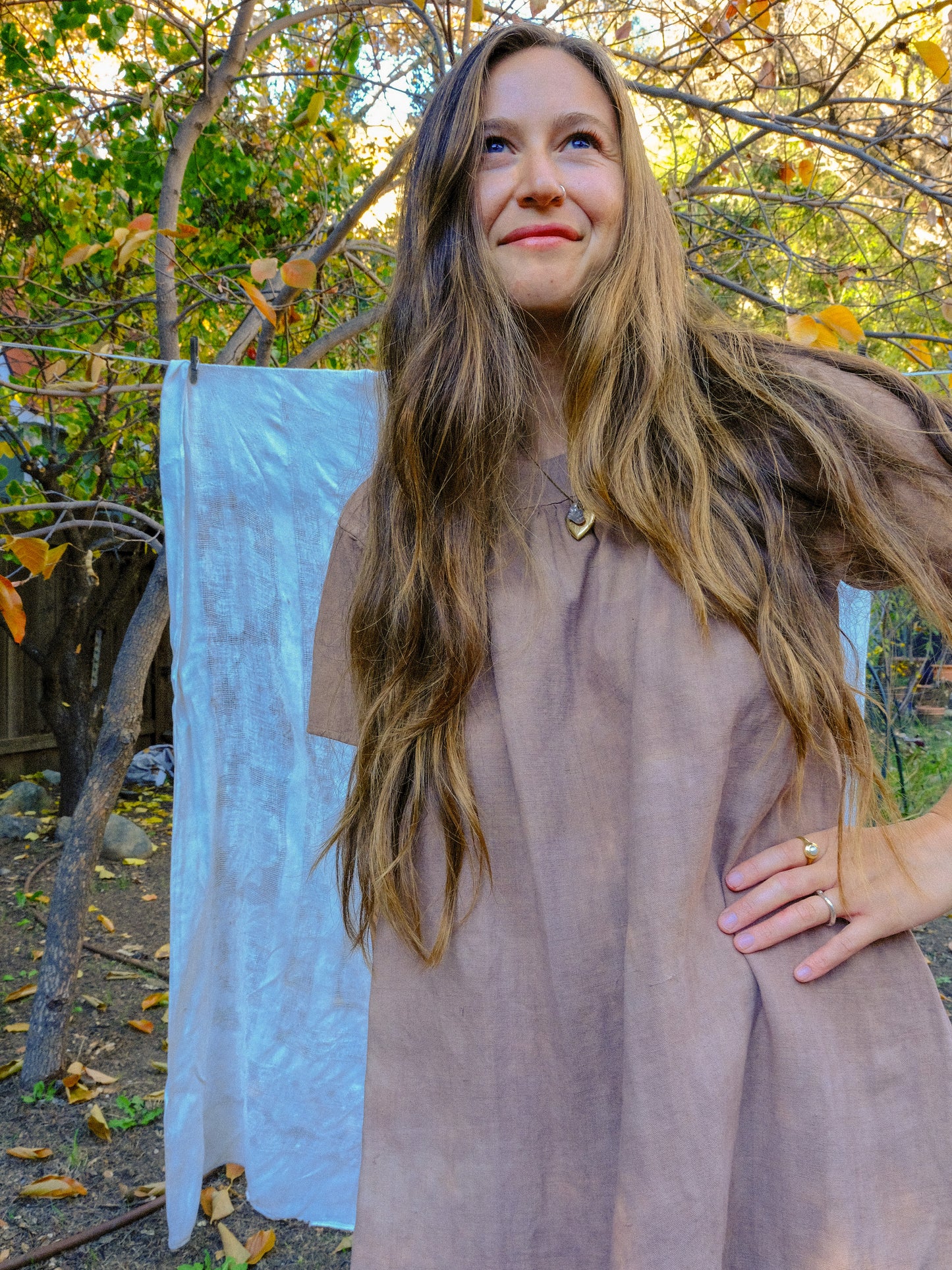 Seqouia Antique Cotton Canvas Mini Dress