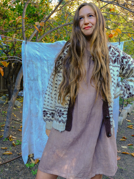 Seqouia Antique Cotton Canvas Mini Dress