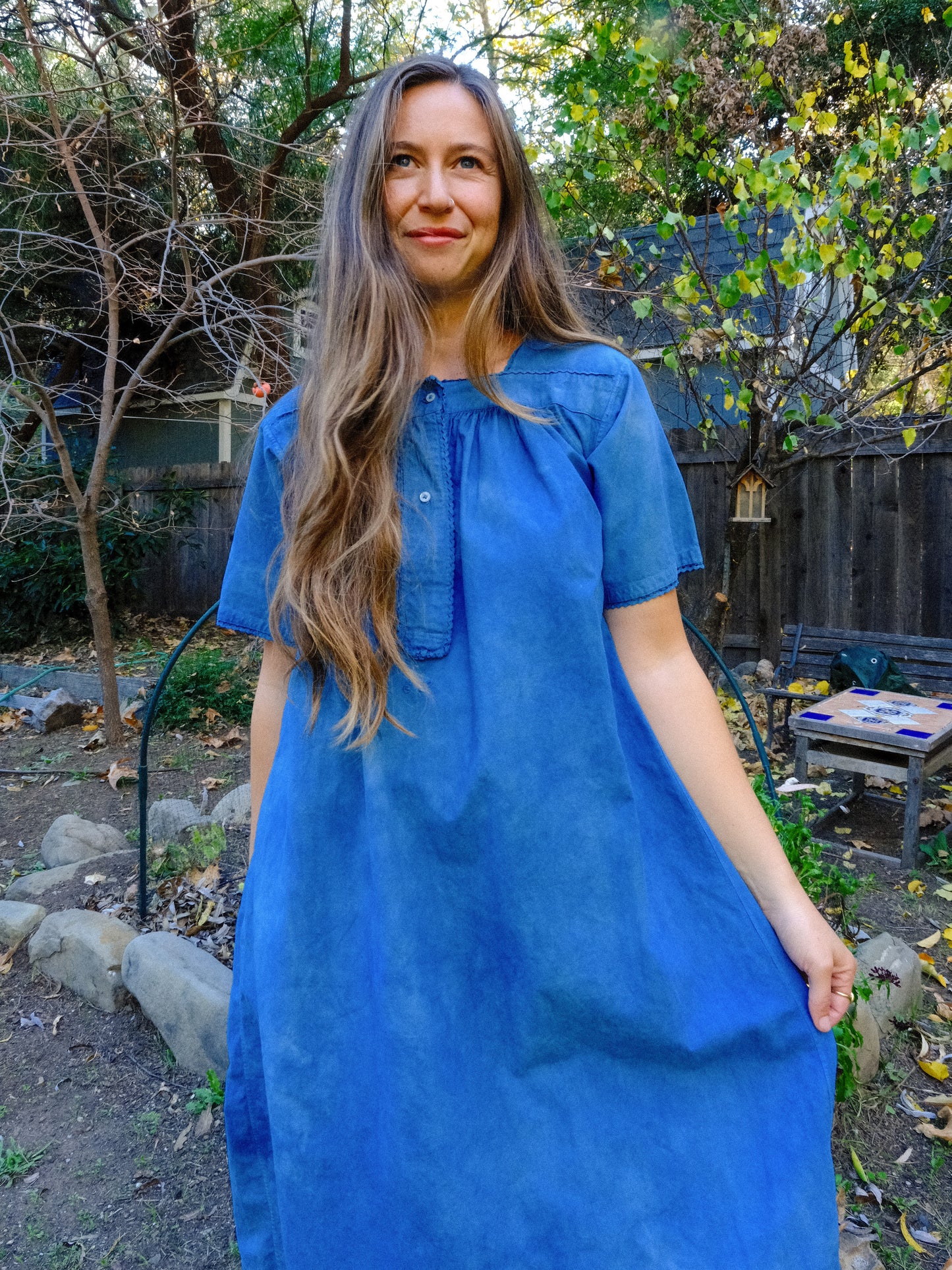 Indigo Antique European Dress