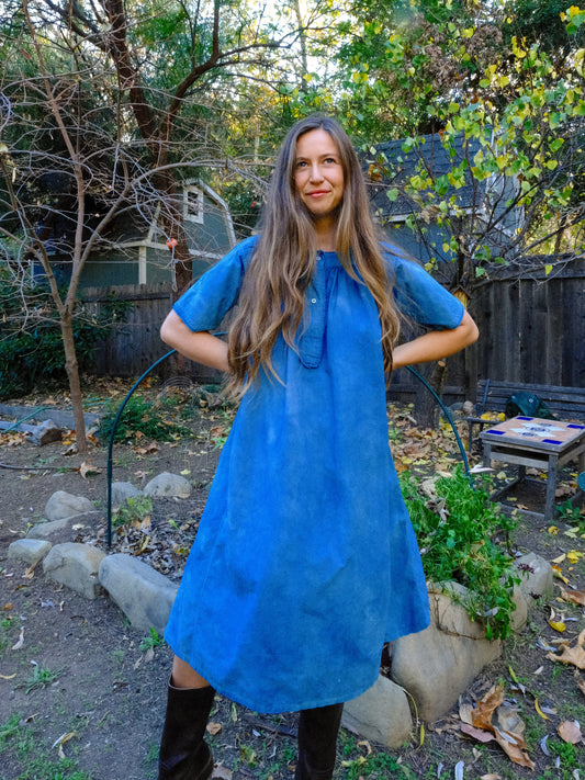 Indigo Antique European Dress