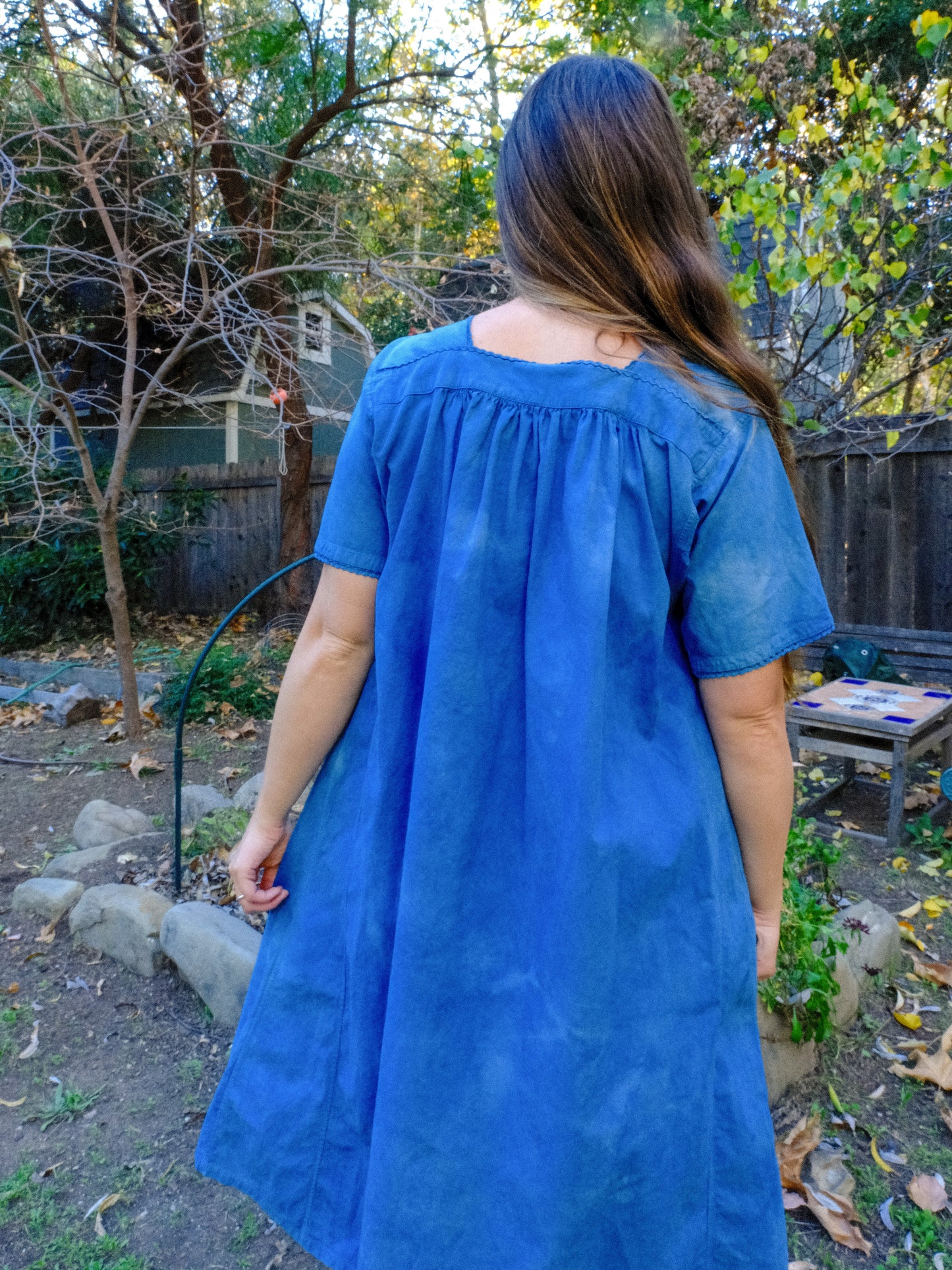 Indigo Antique European Dress
