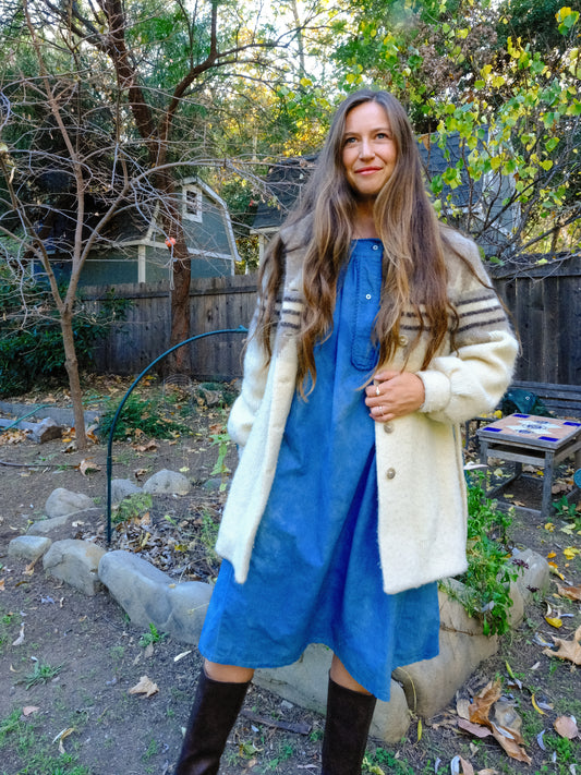 Indigo Antique European Dress