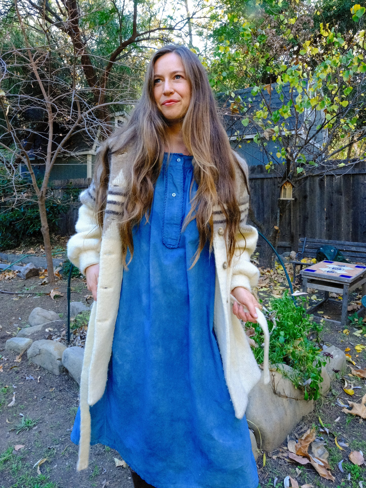 Indigo Antique European Dress