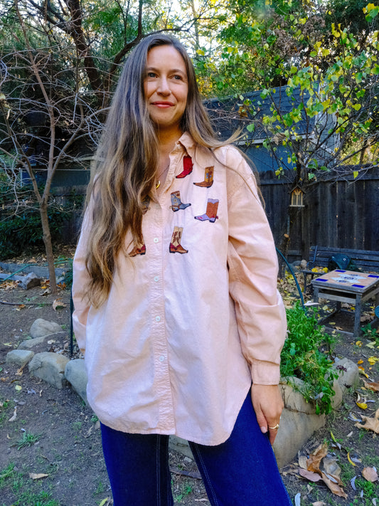 Cutch Cowboy Boot Button-down