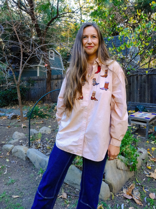 Cutch Cowboy Boot Button-down