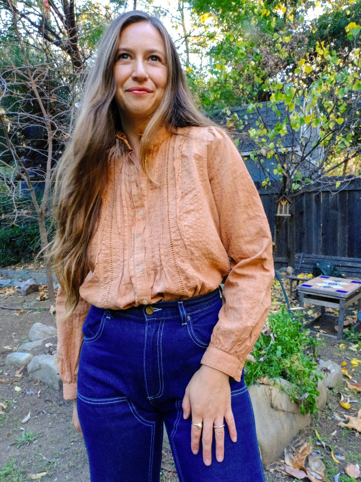 Cutch Embroidered Stripe Button Down