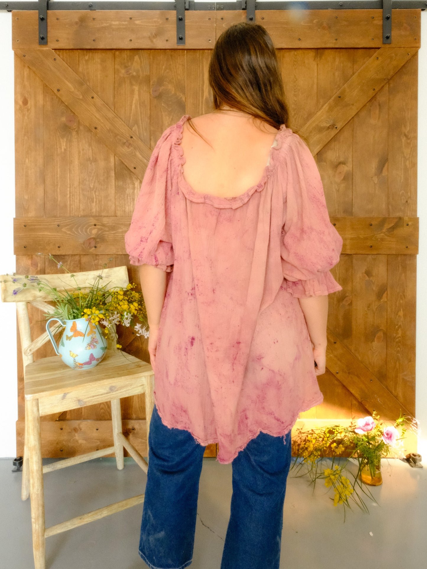 Lac and Cutch Cotton Gauze Tunic