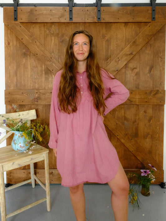 Lac Laura Ashley Pleated Collared Dress