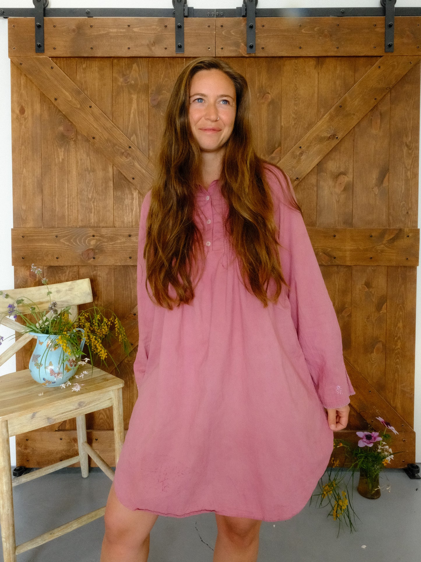 Lac Laura Ashley Pleated Collared Dress