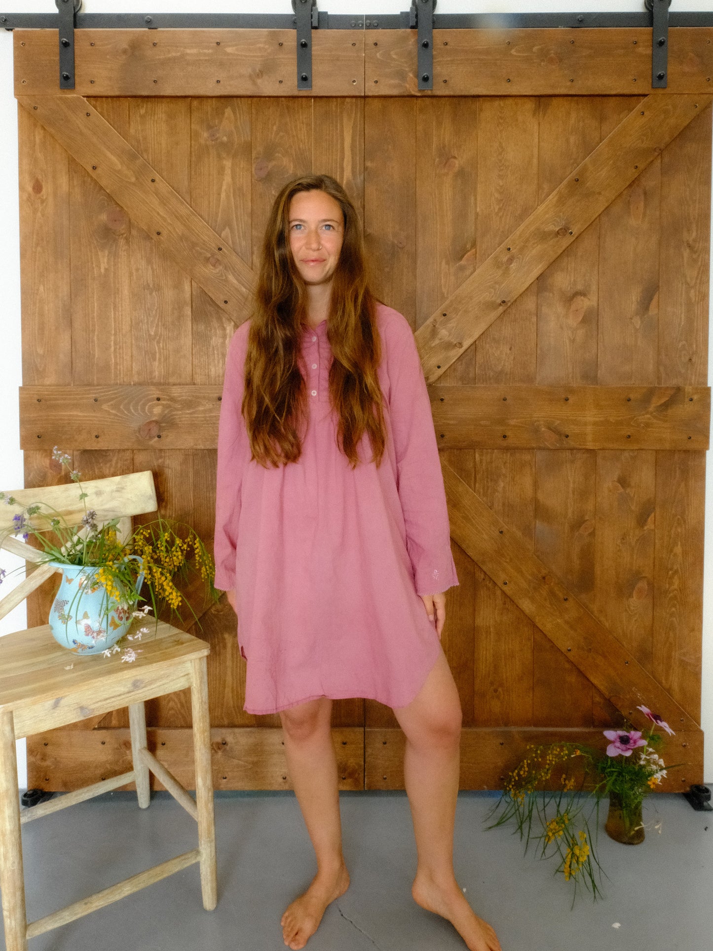 Lac Laura Ashley Pleated Collared Dress