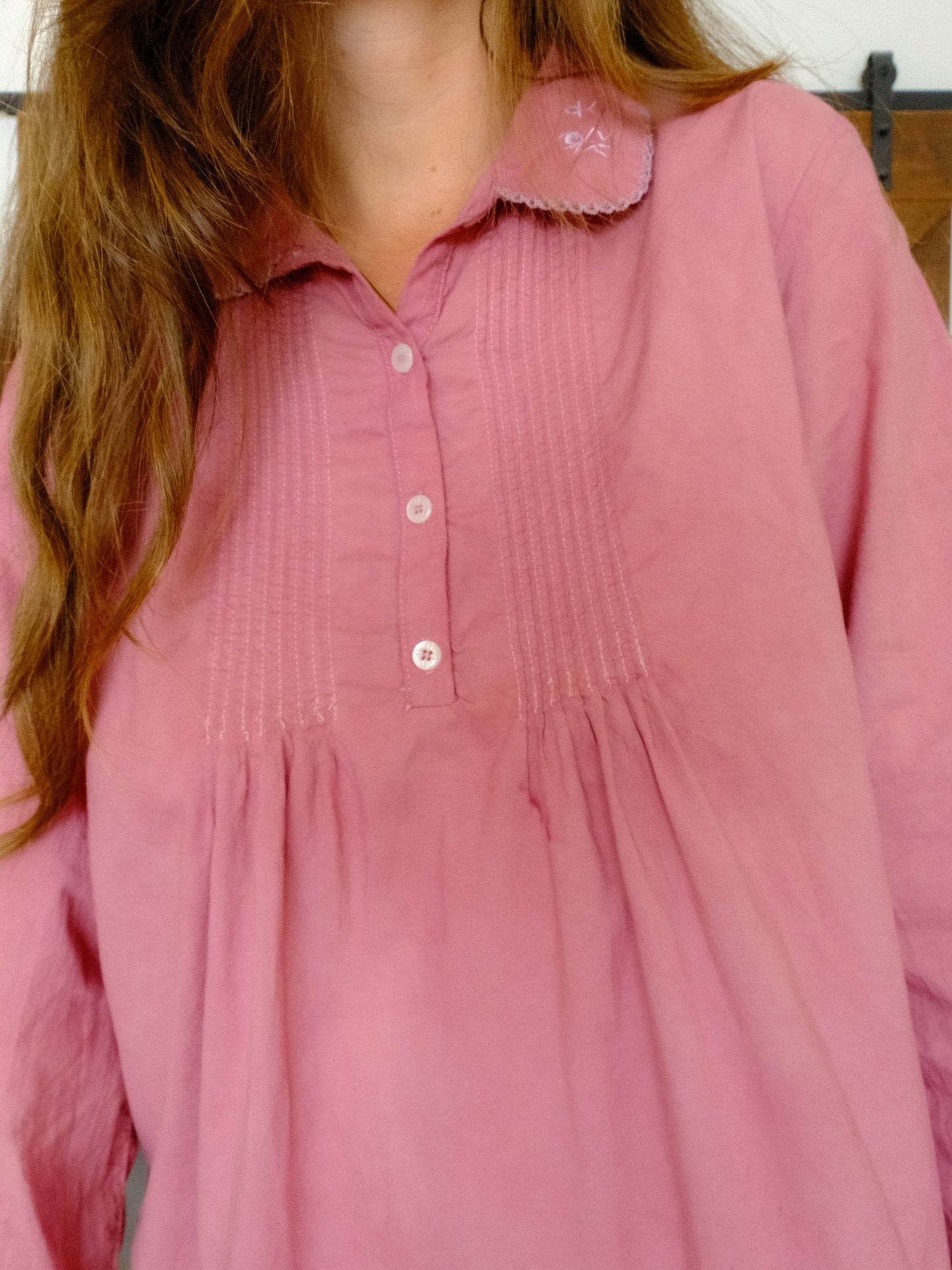 Lac Laura Ashley Pleated Collared Dress
