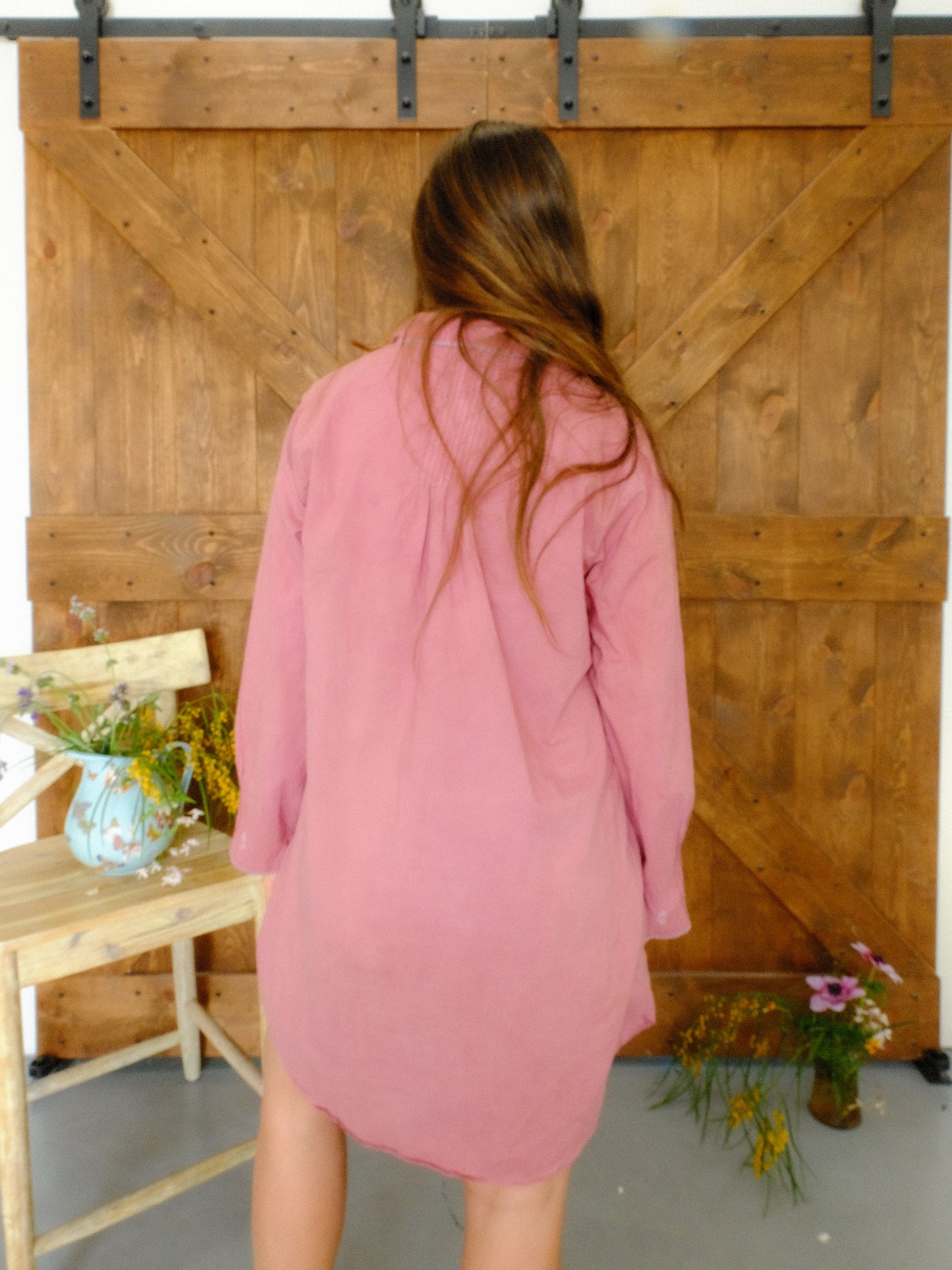 Lac Laura Ashley Pleated Collared Dress