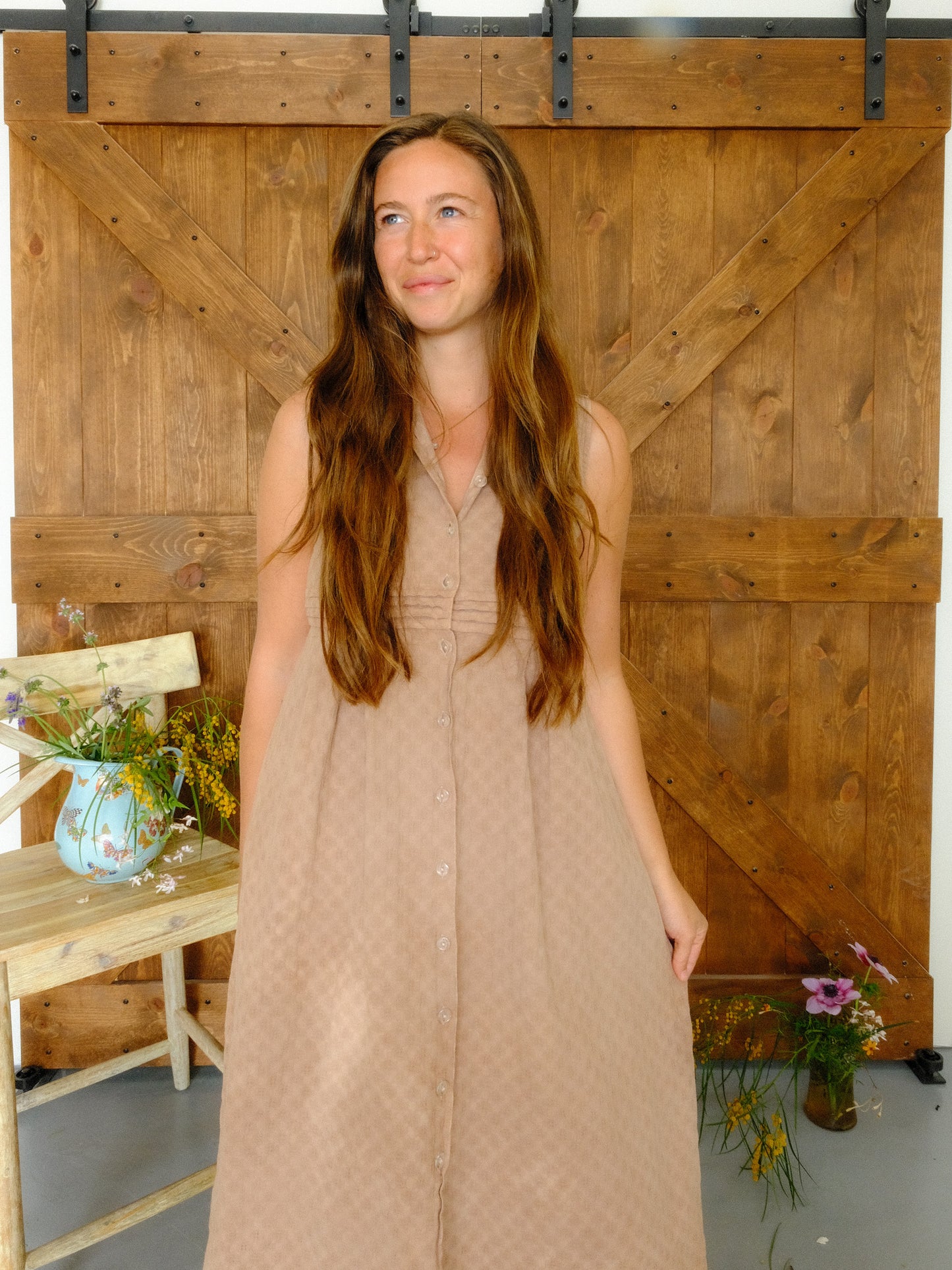 Logwood & Cutch Textured April Cornell Dress