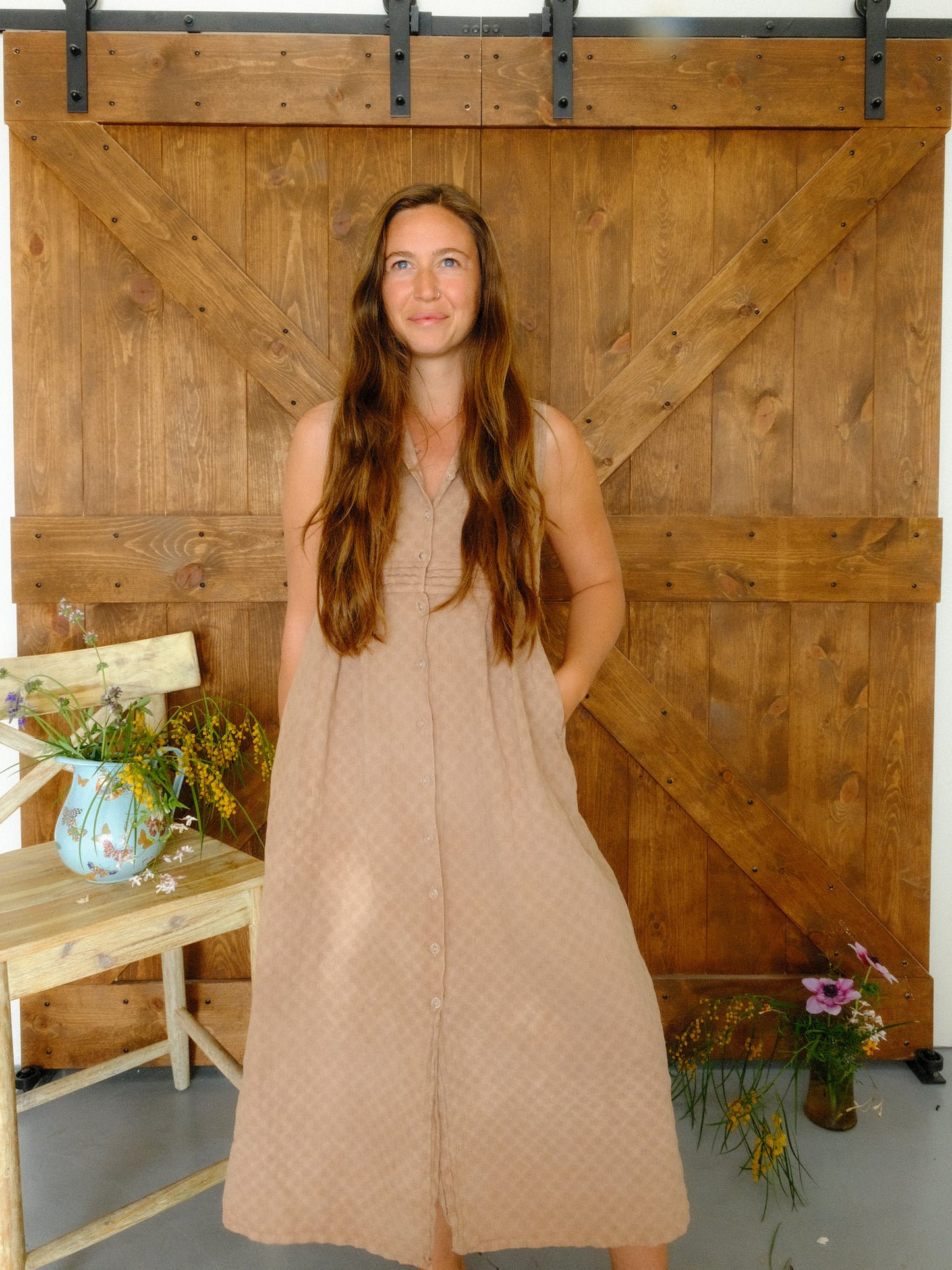 Logwood & Cutch Textured April Cornell Dress