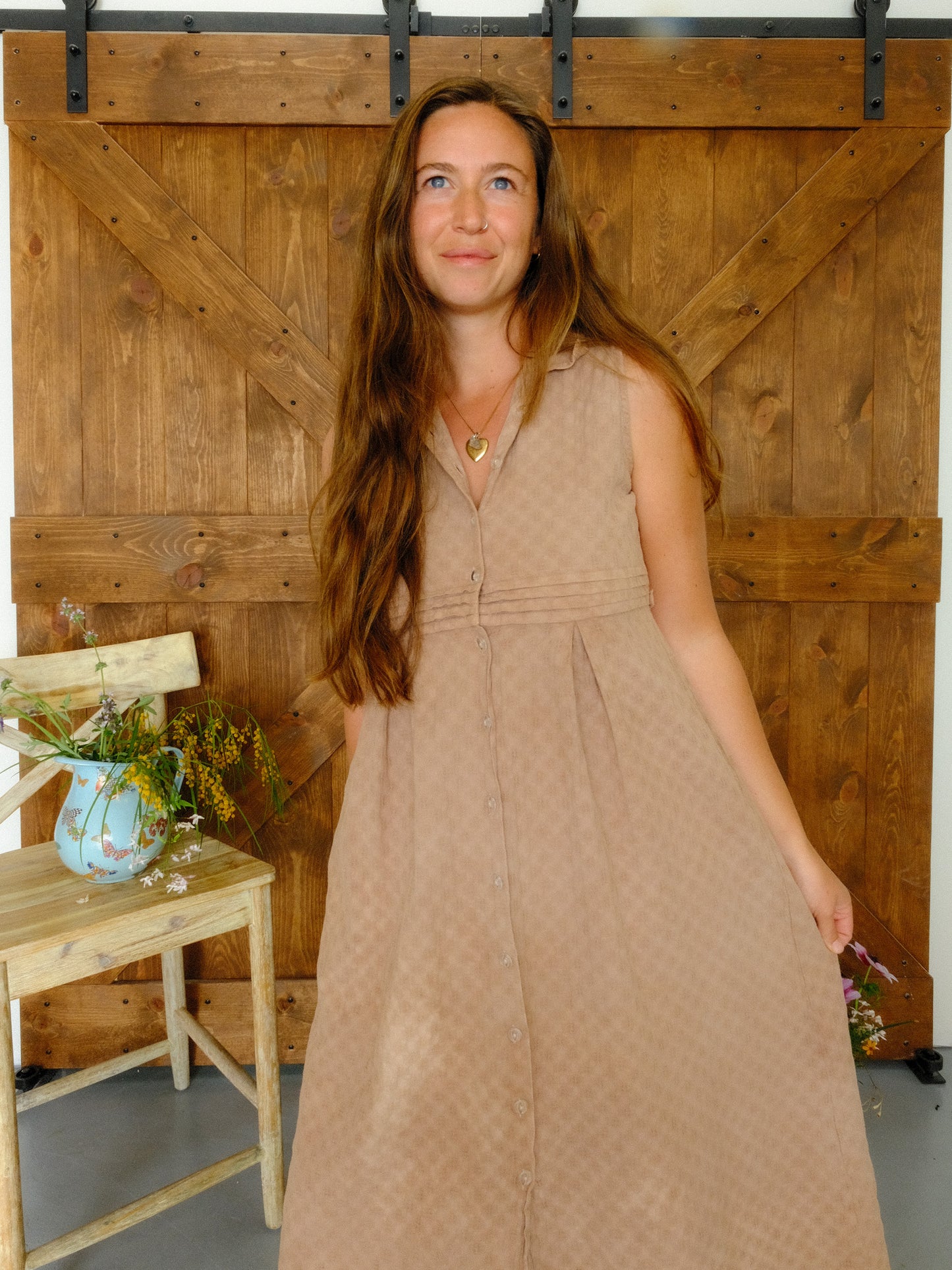 Logwood & Cutch Textured April Cornell Dress