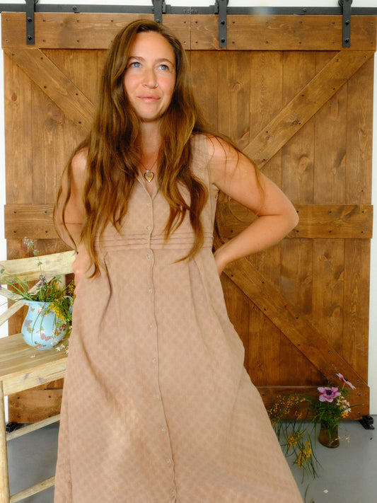 Logwood & Cutch Textured April Cornell Dress