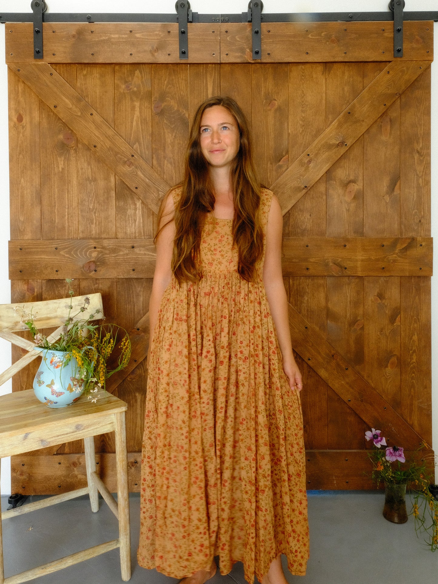 Cutch Floral Soft Cotton Gauze Babydoll Dress