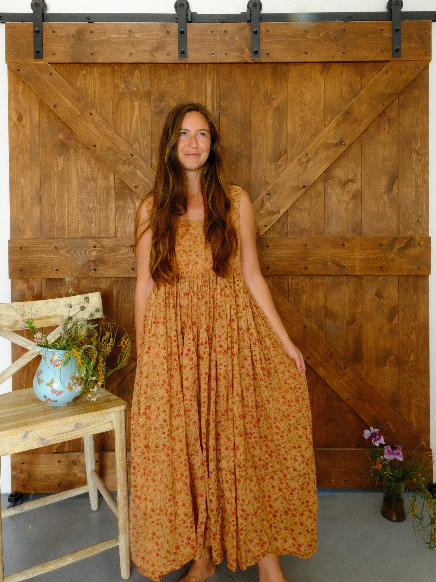 Cutch Floral Soft Cotton Gauze Babydoll Dress