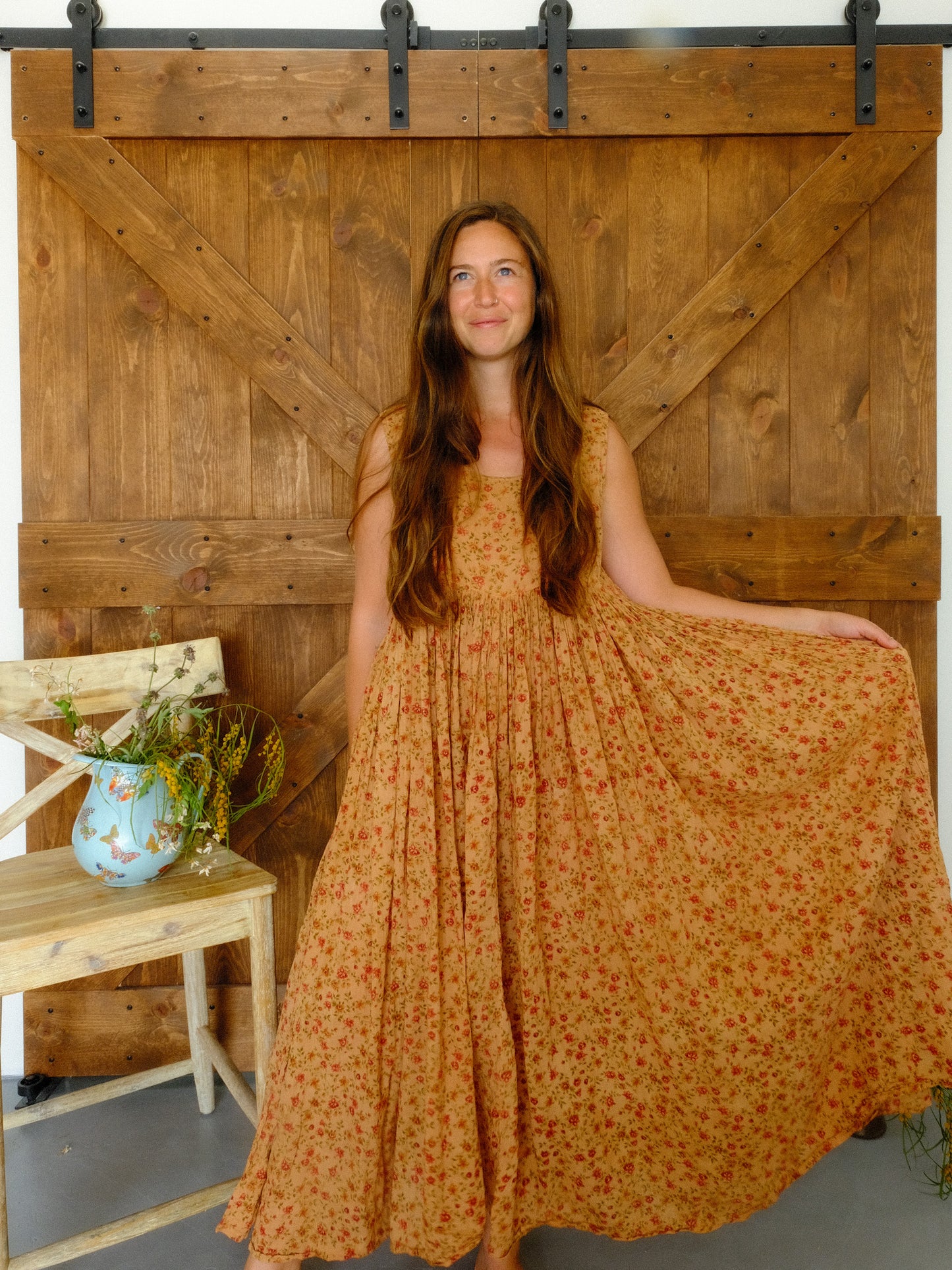 Cutch Floral Soft Cotton Gauze Babydoll Dress