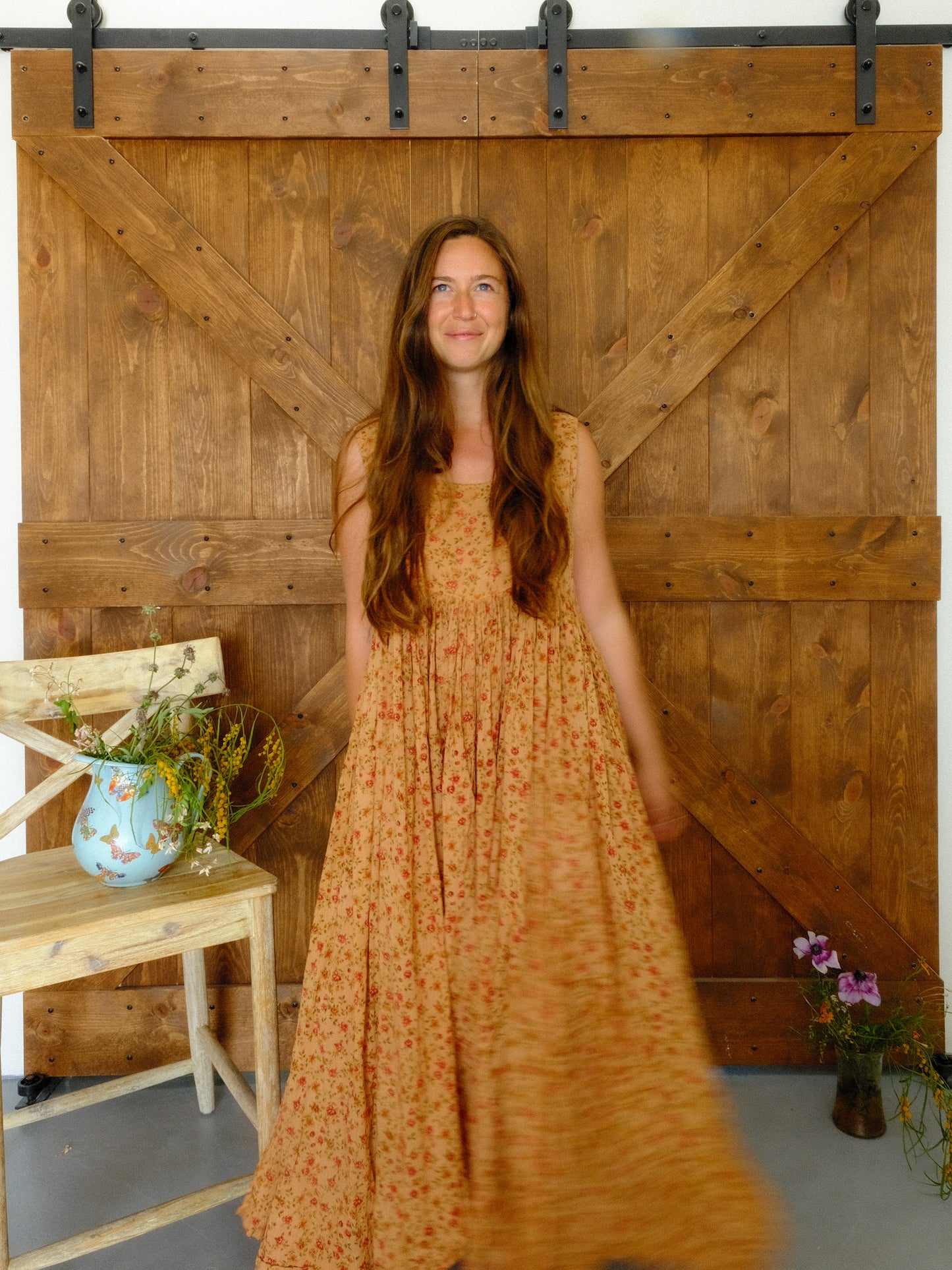 Cutch Floral Soft Cotton Gauze Babydoll Dress
