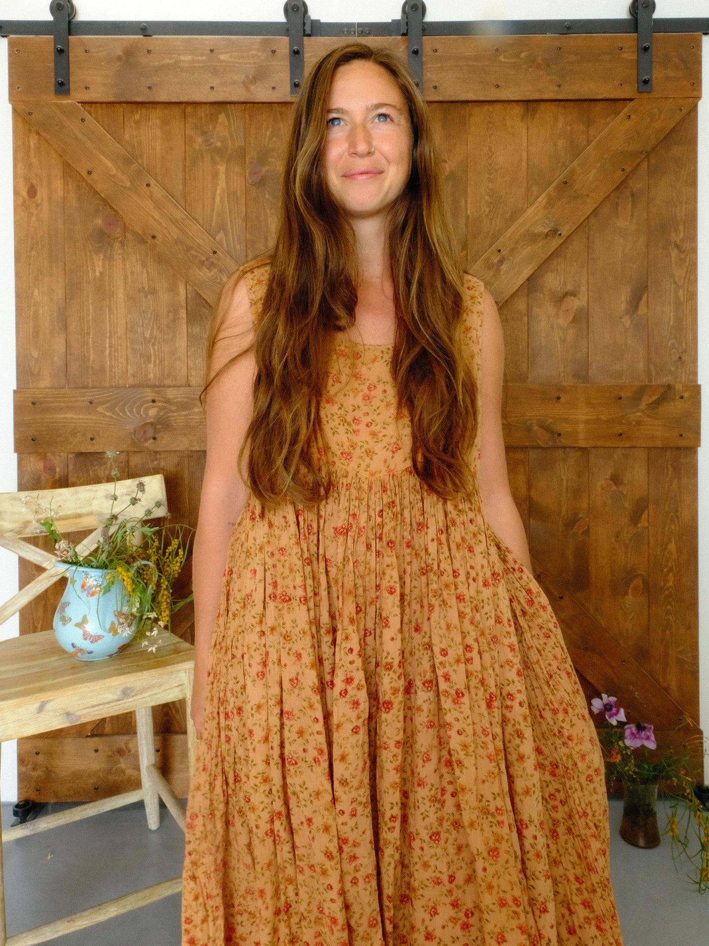 Cutch Floral Soft Cotton Gauze Babydoll Dress