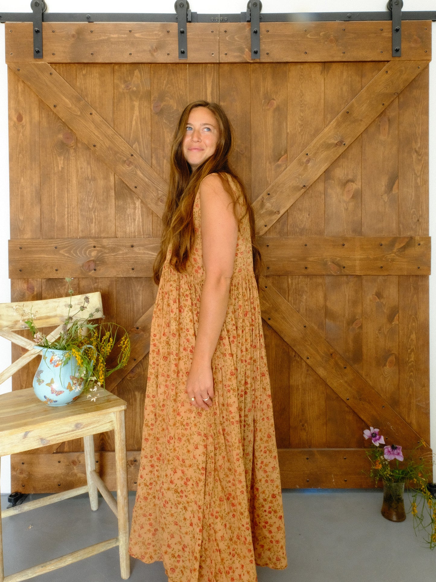Cutch Floral Soft Cotton Gauze Babydoll Dress