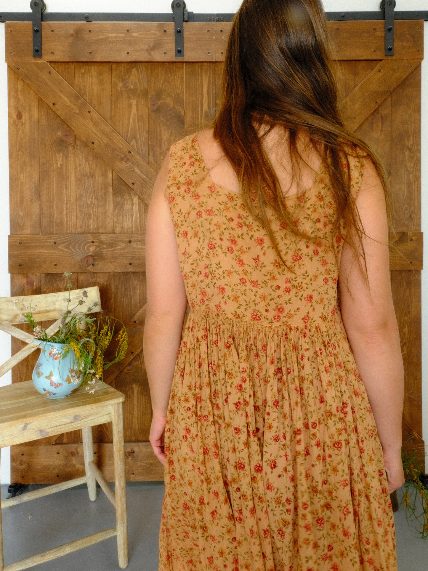Cutch Floral Soft Cotton Gauze Babydoll Dress