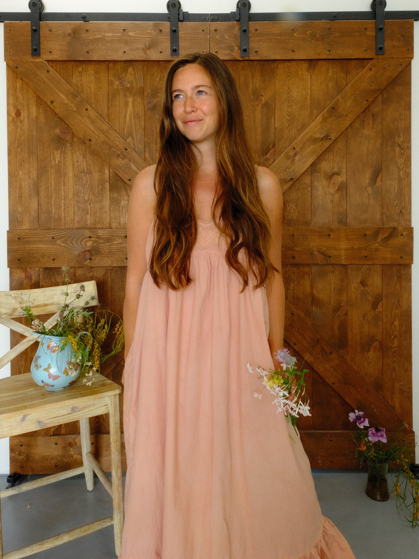 Lac Baby Doll Ruffle Hem Dress