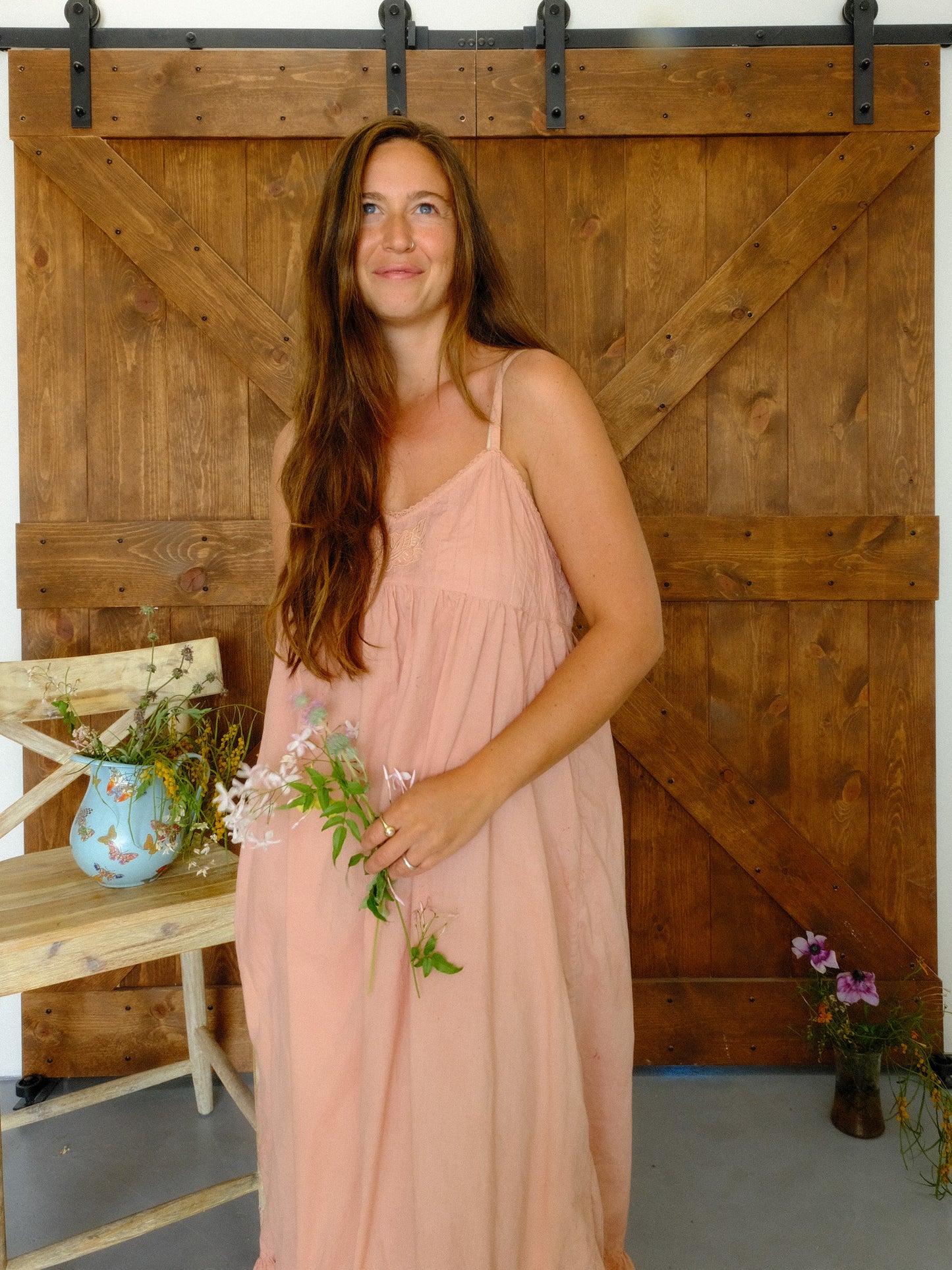 Lac Baby Doll Ruffle Hem Dress